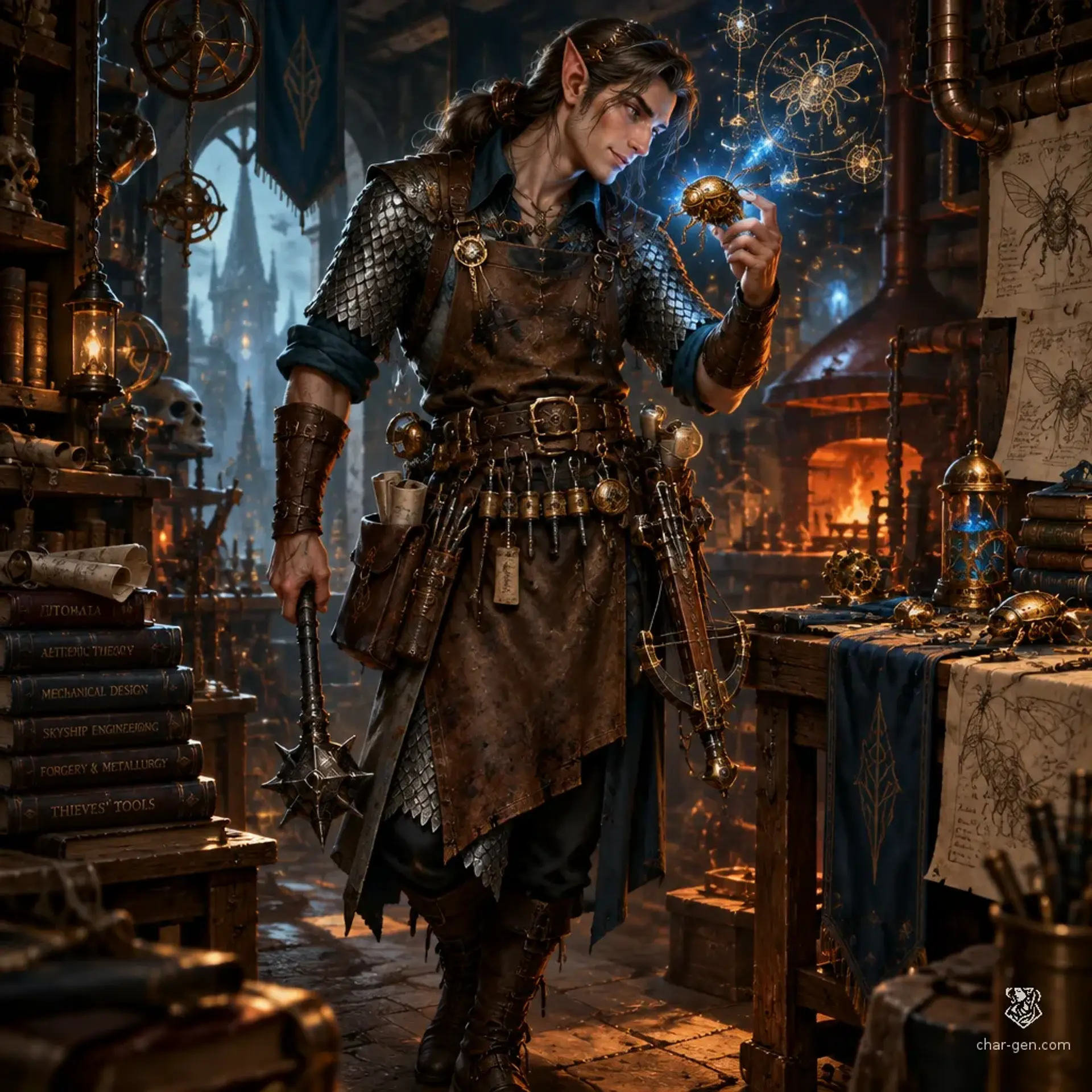 Qorun - AI-generated fantasy Character