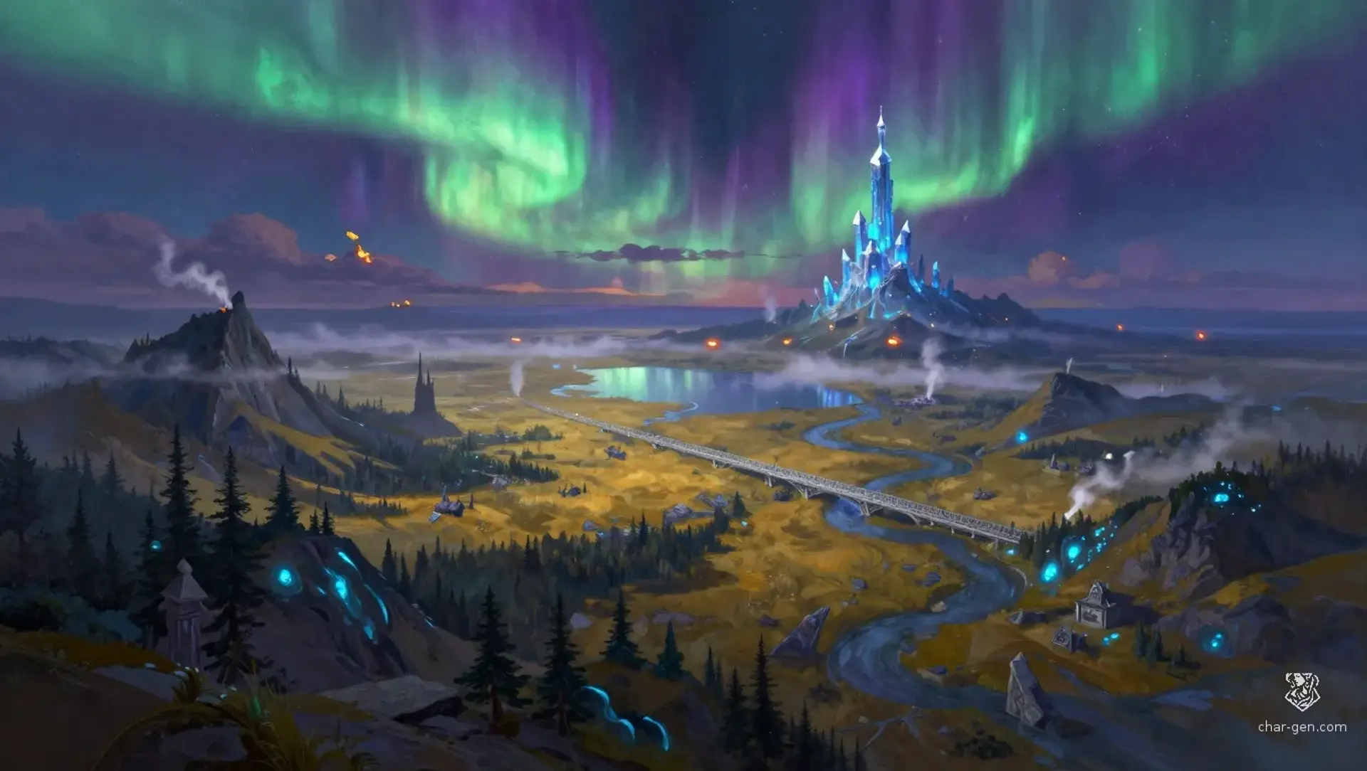 Aurelia’s Veil - AI-generated fantasy Region