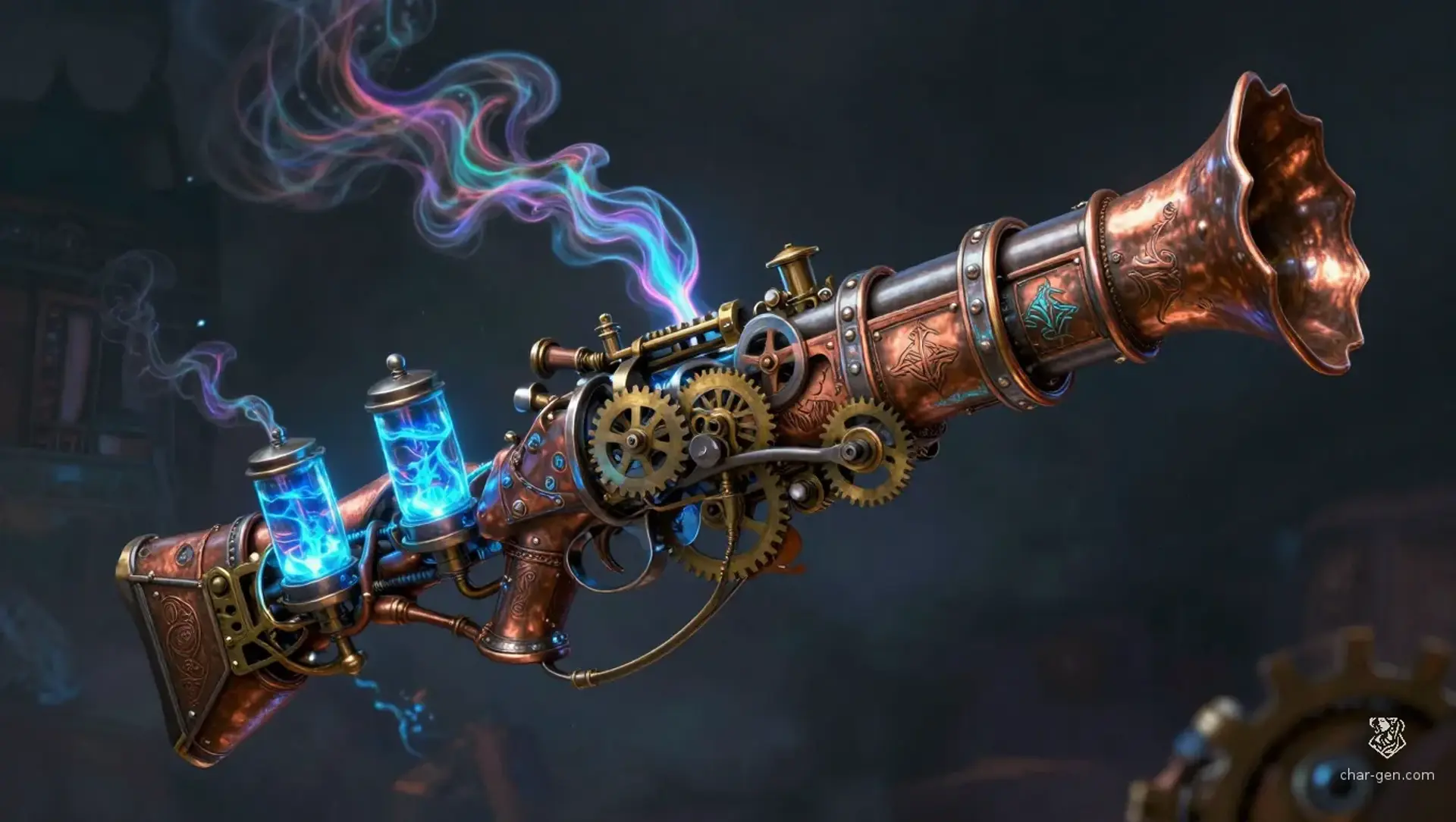 Snik-Snak's Volatile Verse-Blaster - AI-generated fantasy Magic Item