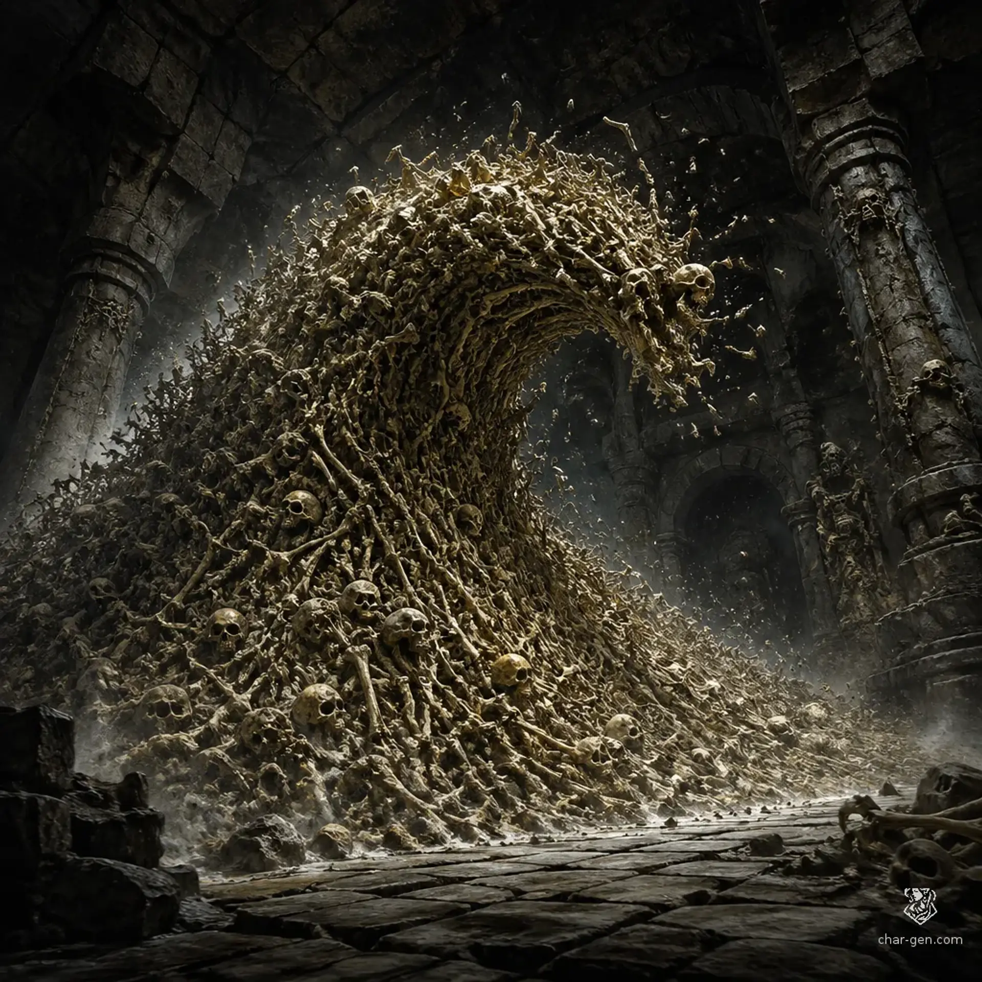 Skeletal Swarm | Fantasy Monster Generated by CharGen