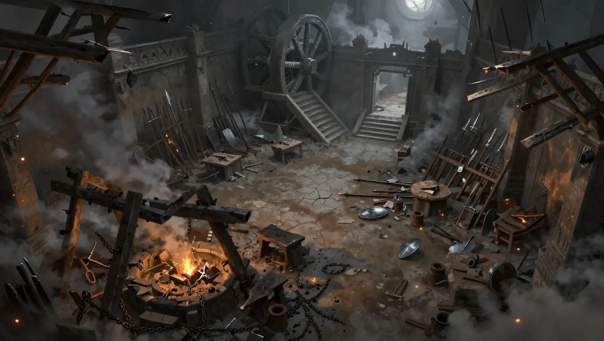 Armory and Muster - AI-generated fantasy Encounter