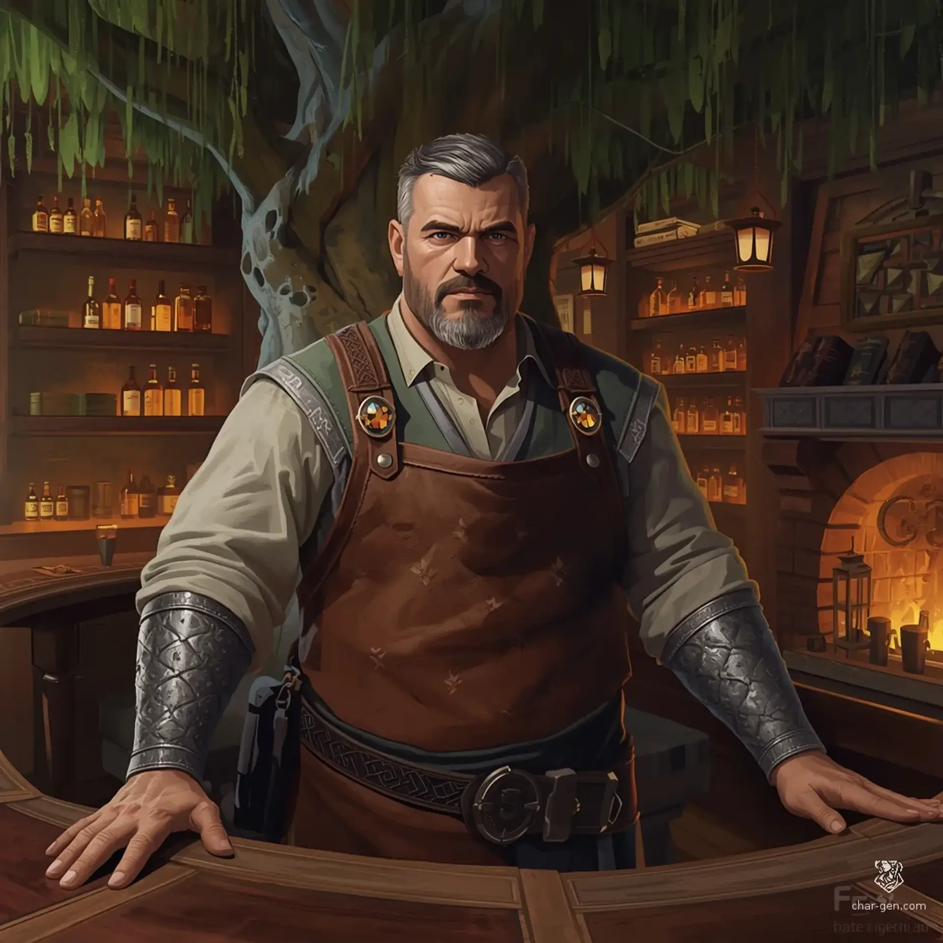 The Gilded Willow - AI-generated fantasy Tavern