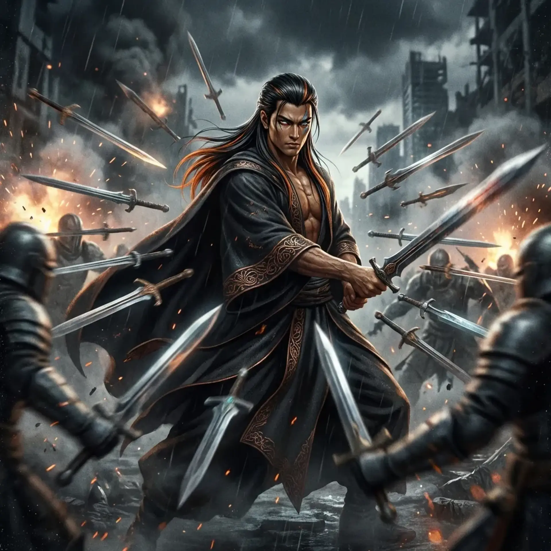 Kaito Ren Vesperian - AI-generated fantasy NPC
