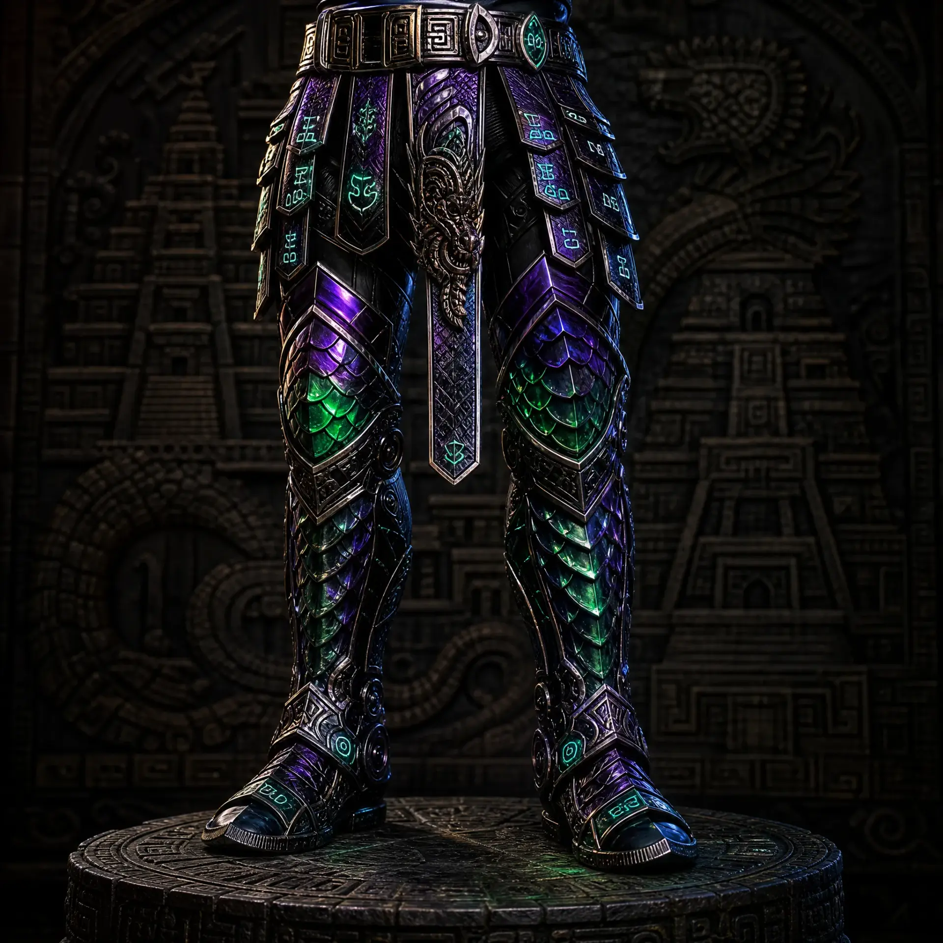 Greaves of the Noxtrxil Quetzal