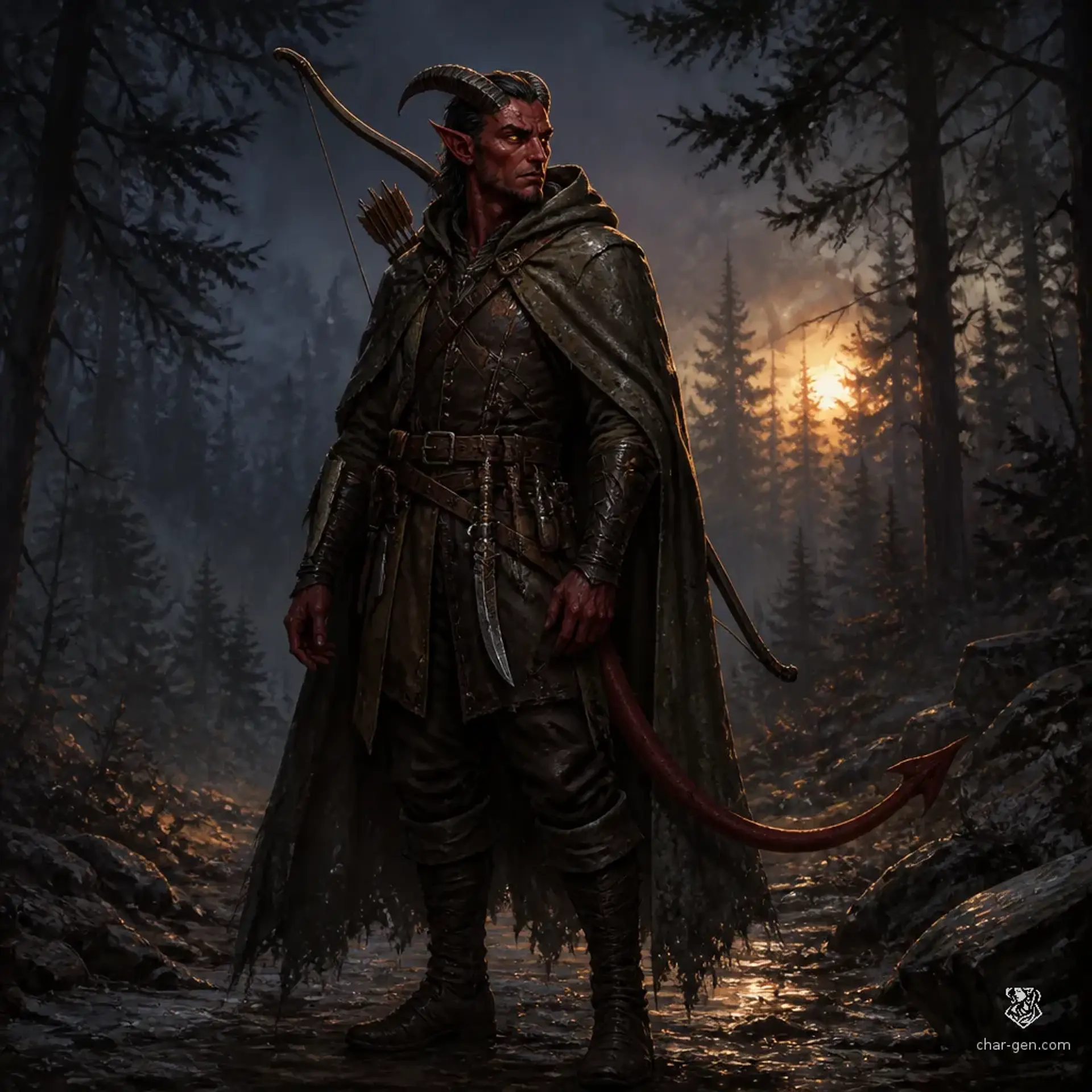 Taz'Kal Jarax - AI-generated fantasy Character