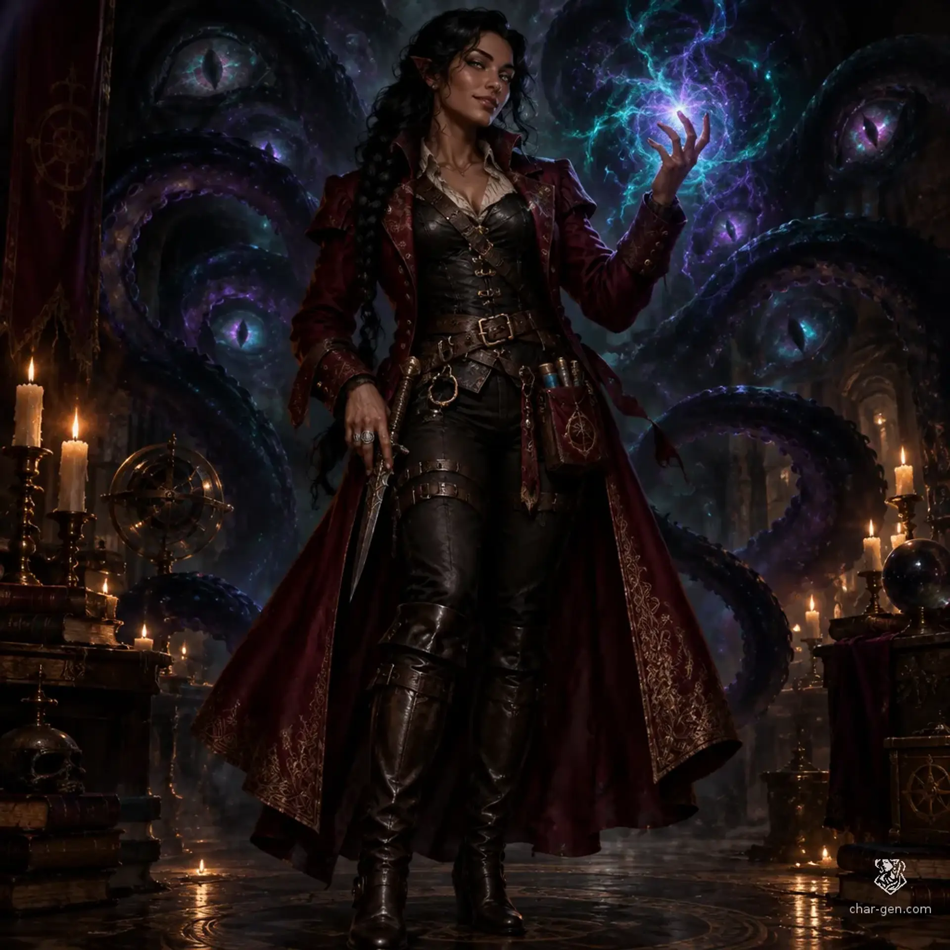 Raine Halstorm - AI-generated fantasy Character