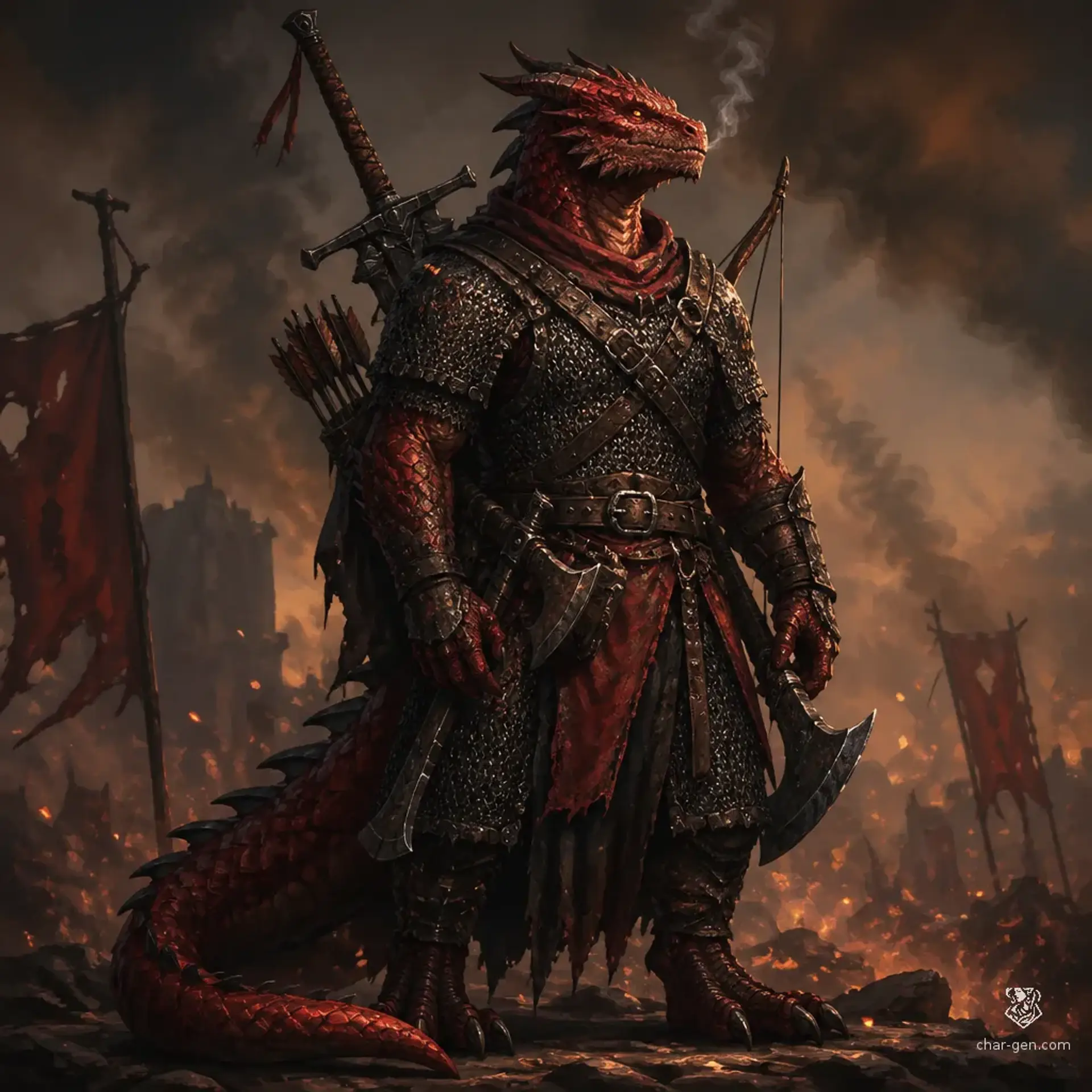 Krivax Torinn - AI-generated fantasy Character