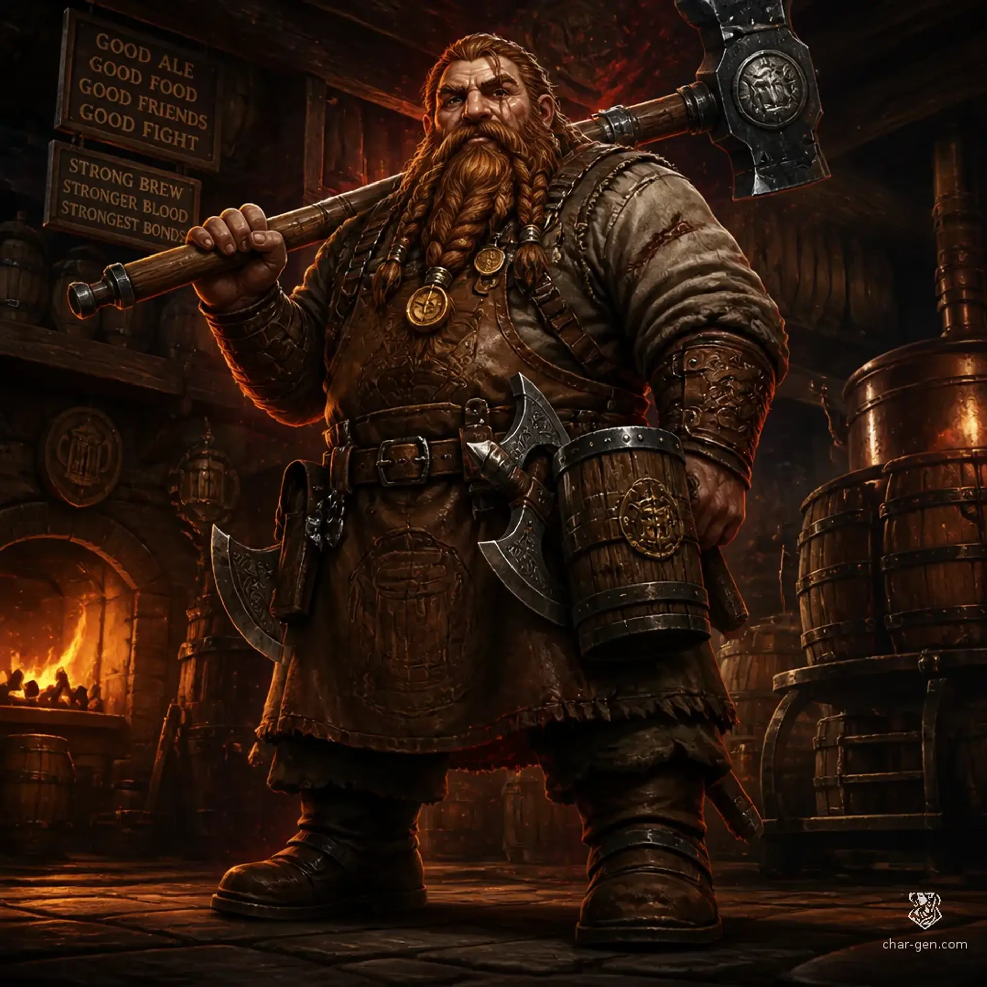 Boran Ghelkar - AI-generated fantasy Character