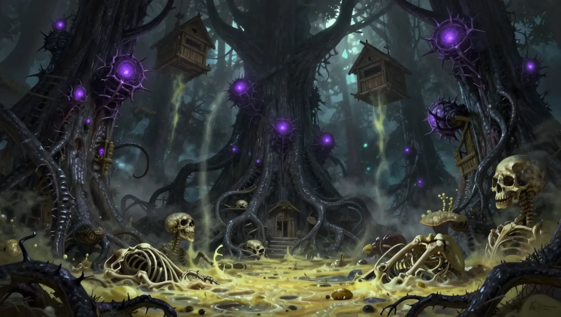 The Hollow's Mycelial Perimeter