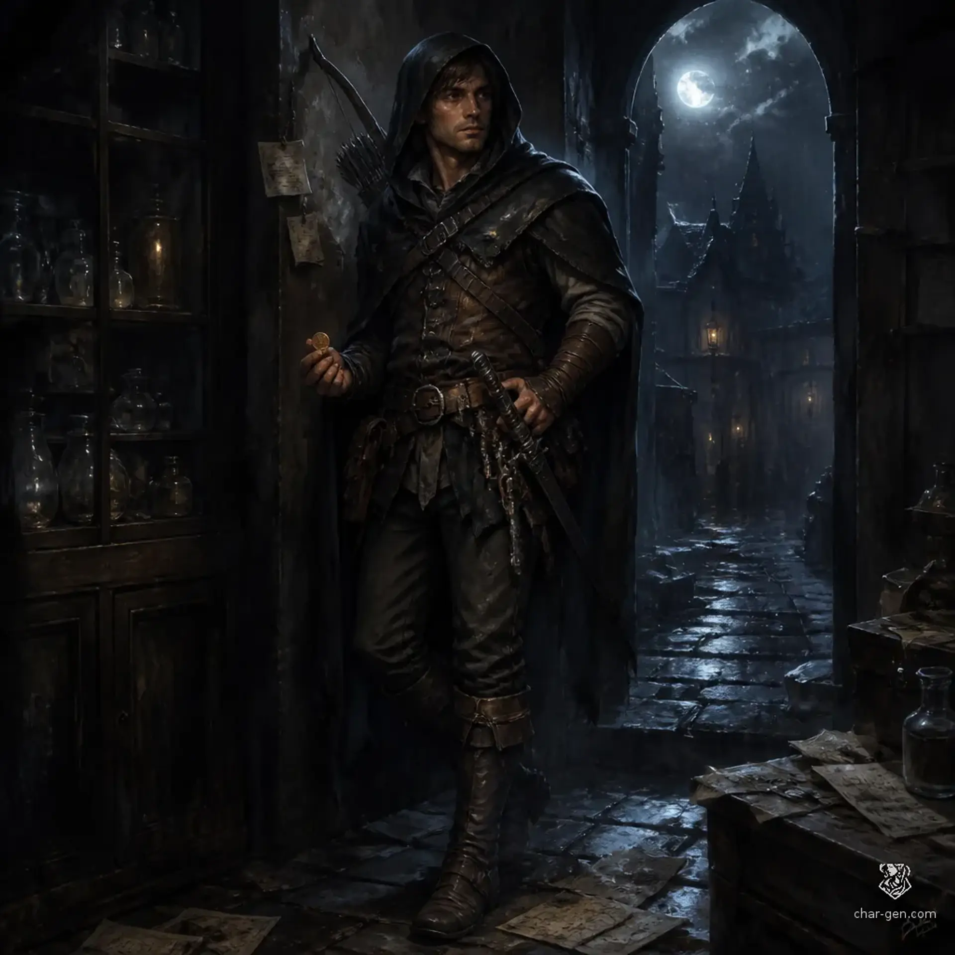 Killian Blackdeath - AI-generated fantasy Character