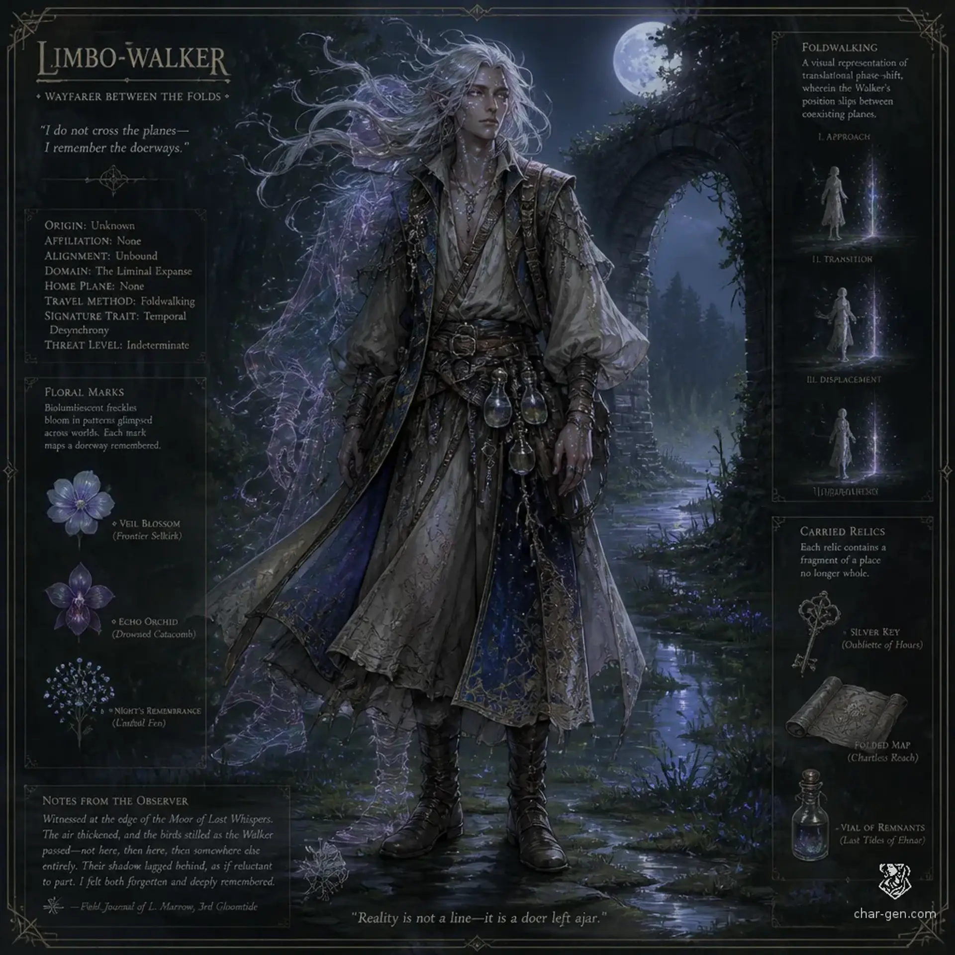 Limbo-Walkers - AI-generated fantasy Species