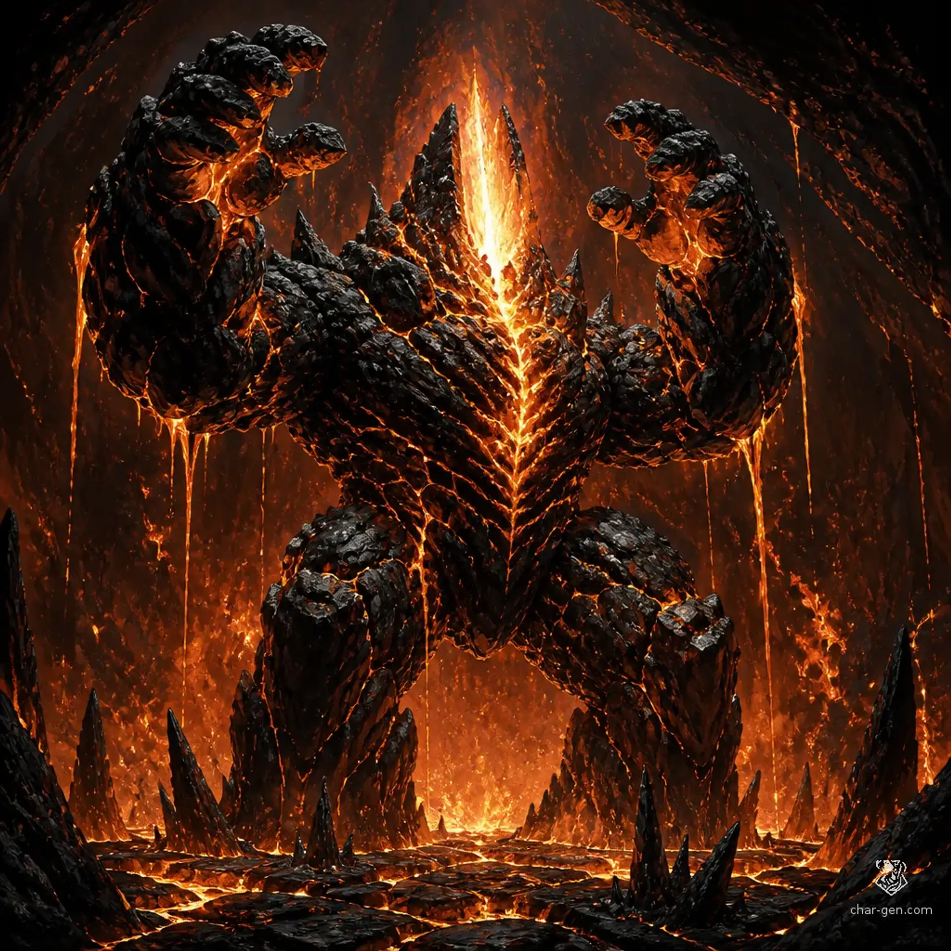 Core-Quake Elemental - AI-generated fantasy Monster