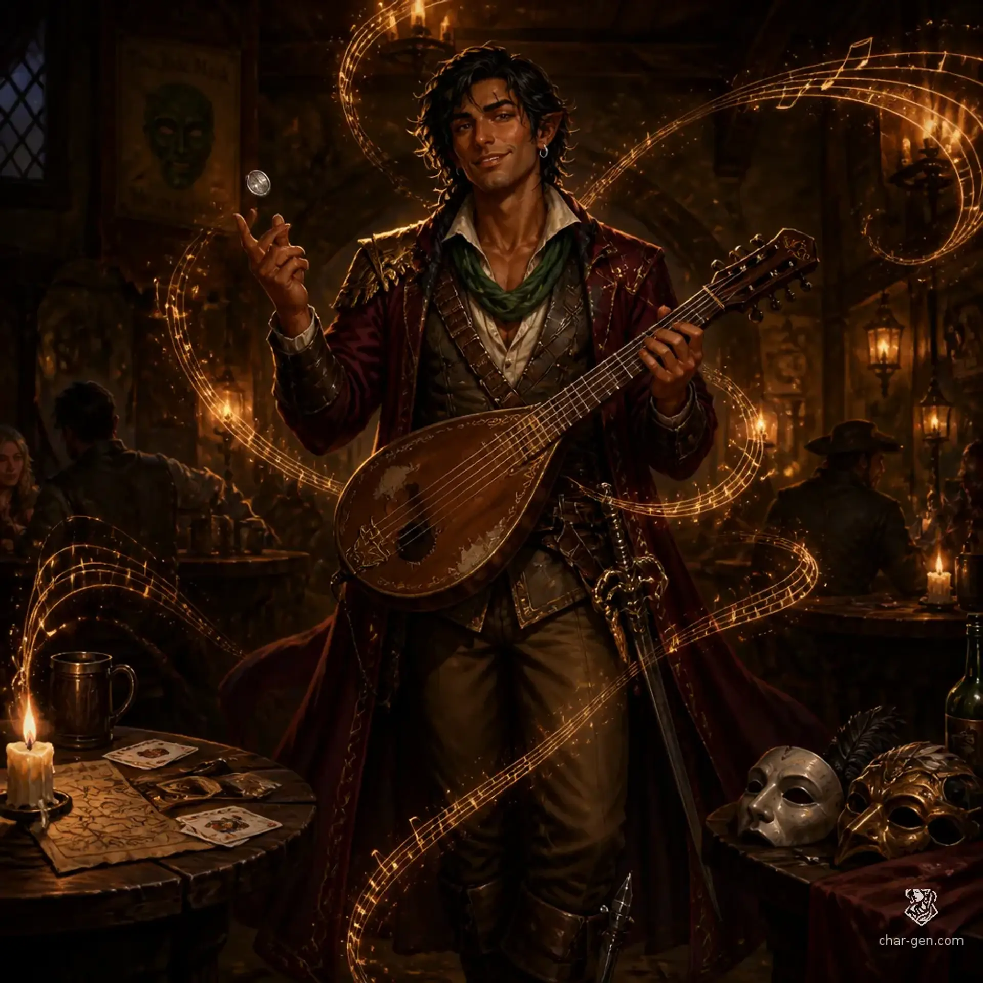 Mateo Vellacero - AI-generated fantasy Character