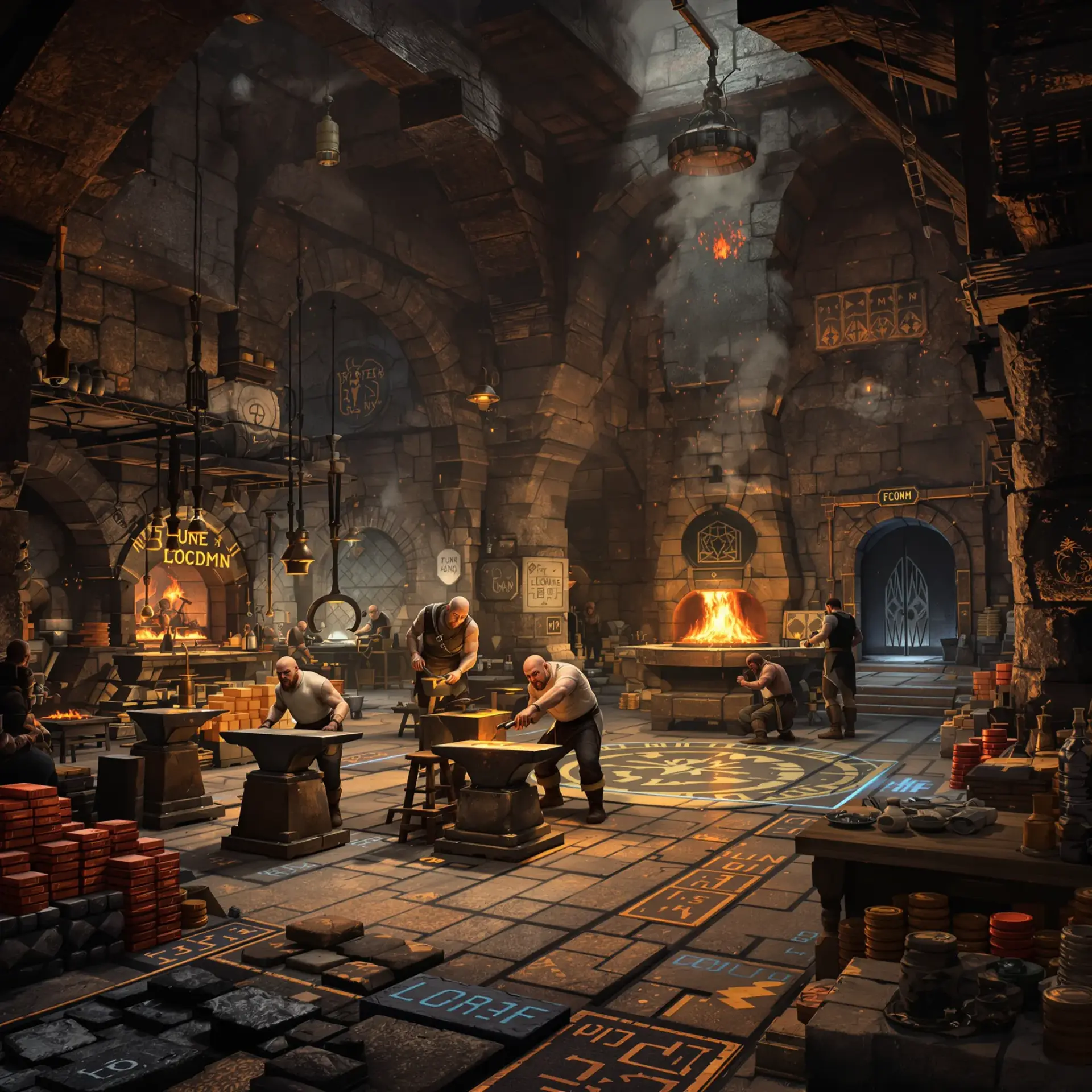 Rune and Hammer Forge - AI-generated fantasy Shop