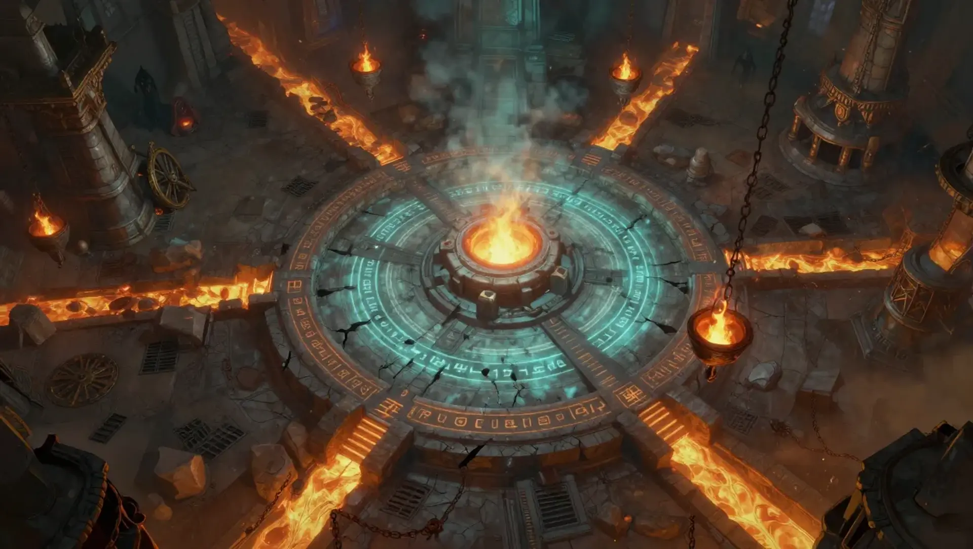 Lock the Leyline Forge Before Night's Gate Opens - AI-generated fantasy Encounter