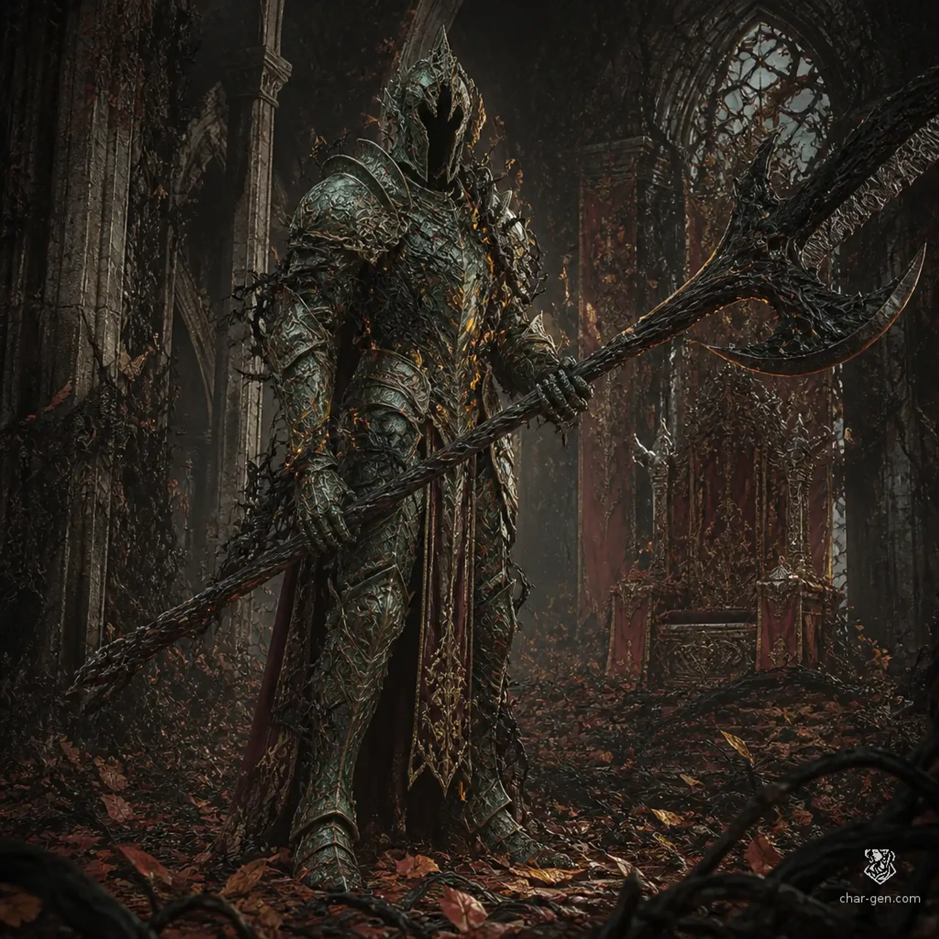 The Hollow Sentinel - AI-generated fantasy Monster