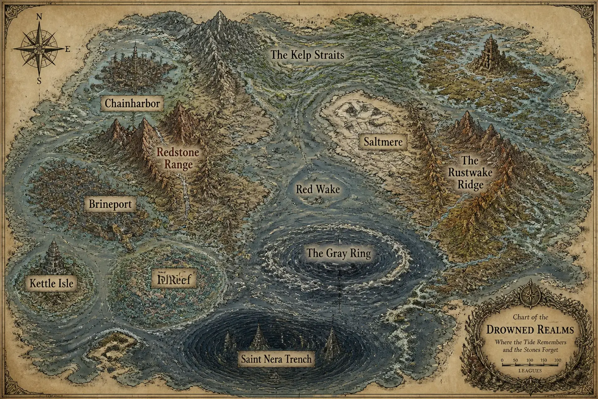 The Shallow Crown - AI-generated fantasy World