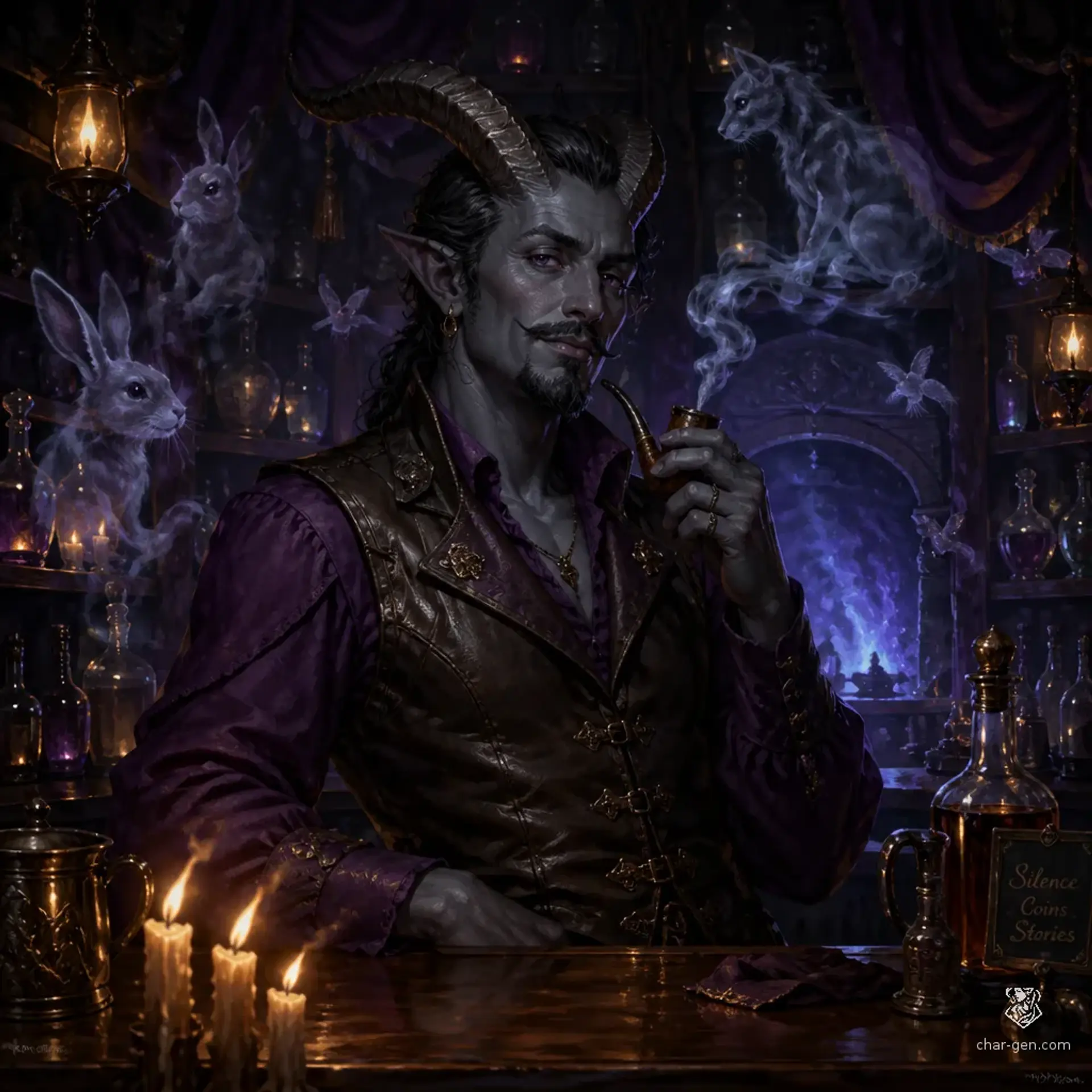 The Whispering Hearth - AI-generated fantasy Tavern