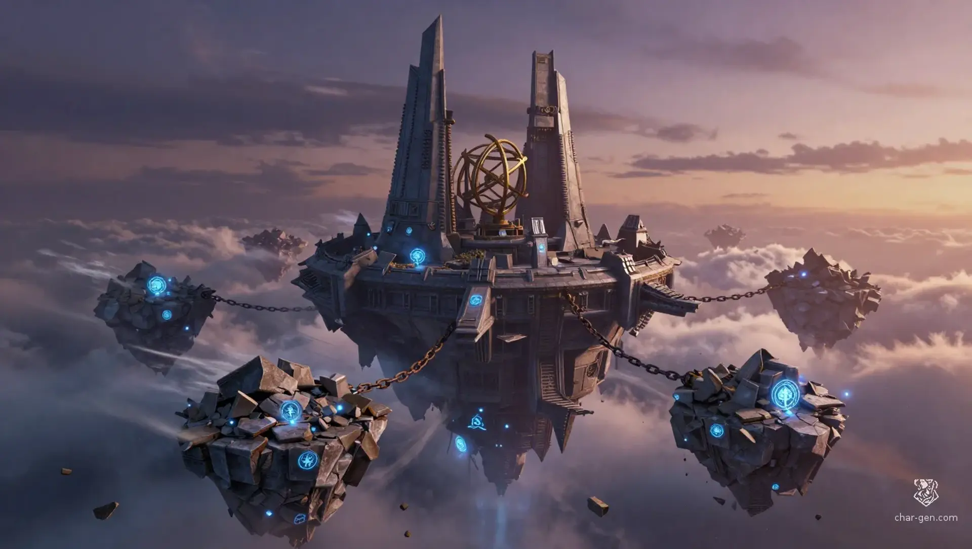 Skyshard Bastion - AI-generated fantasy Building