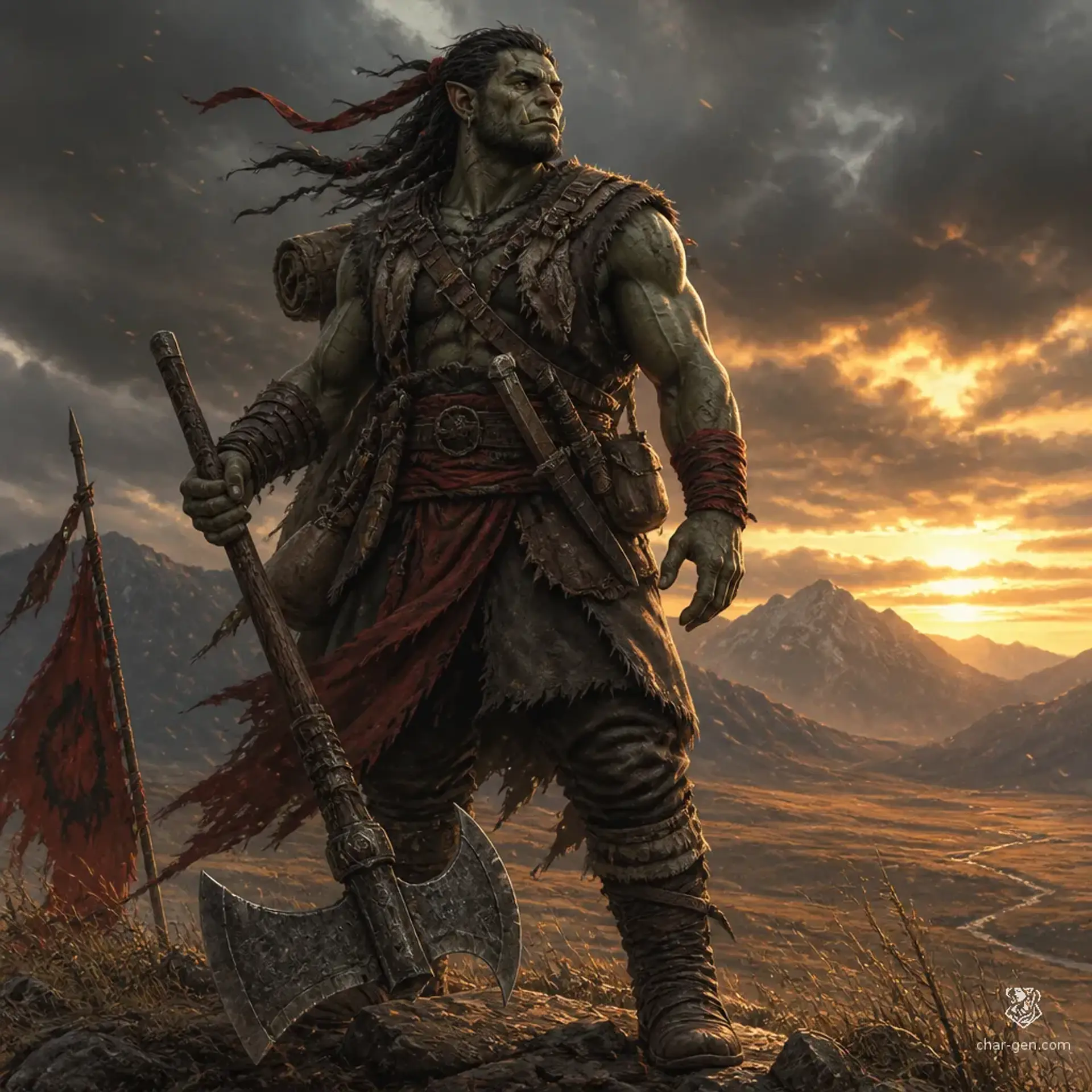 Torga - AI-generated fantasy Character