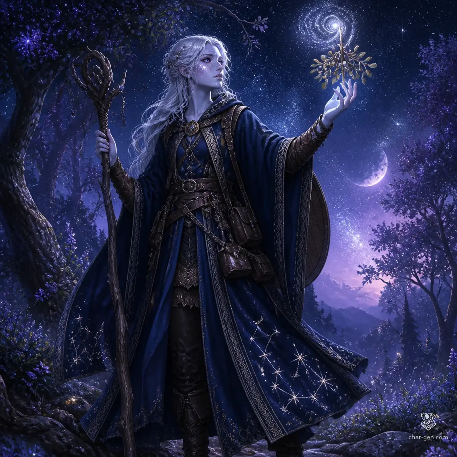 Lyra Star-touched - AI-generated fantasy Character