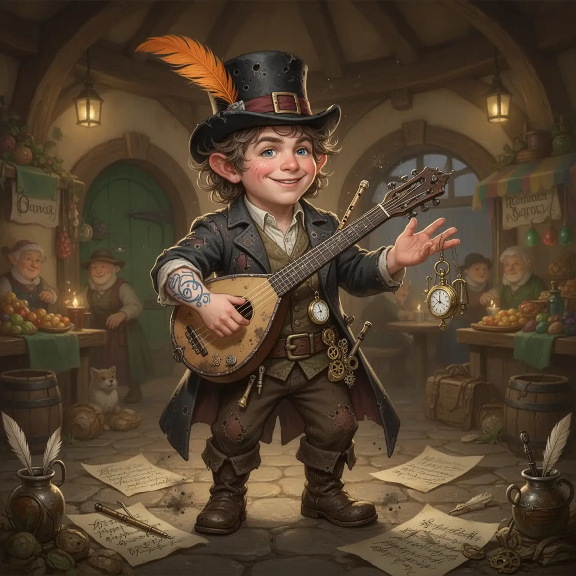 Tobias 'Button' Merrimend - AI-generated fantasy NPC