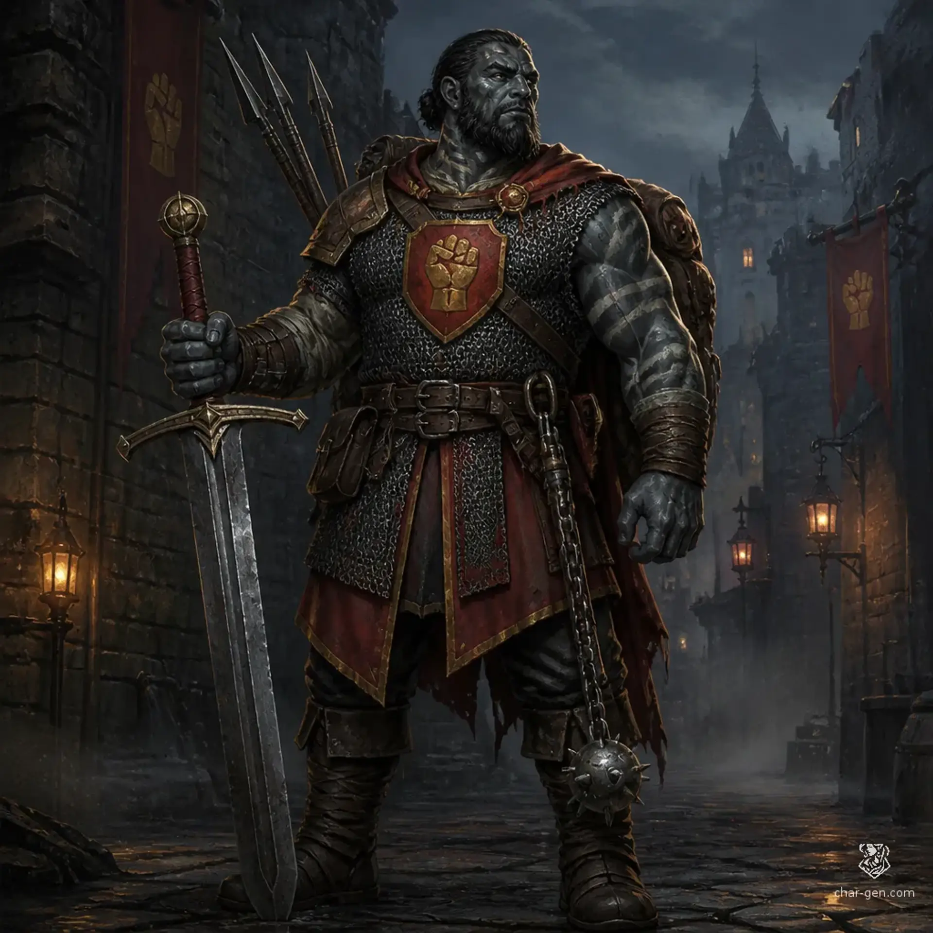 Avarro Sava - AI-generated fantasy Character