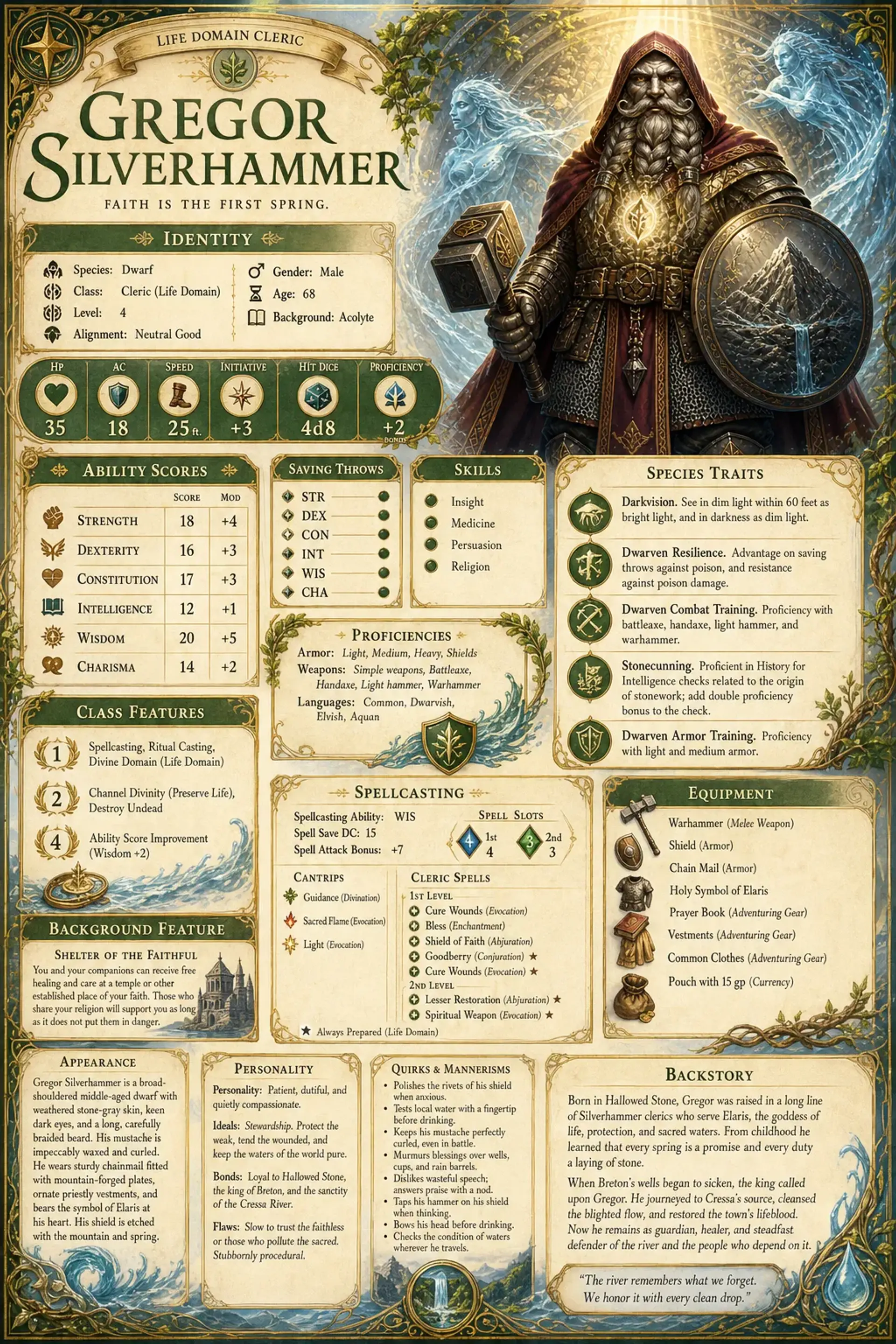 Character Sheet