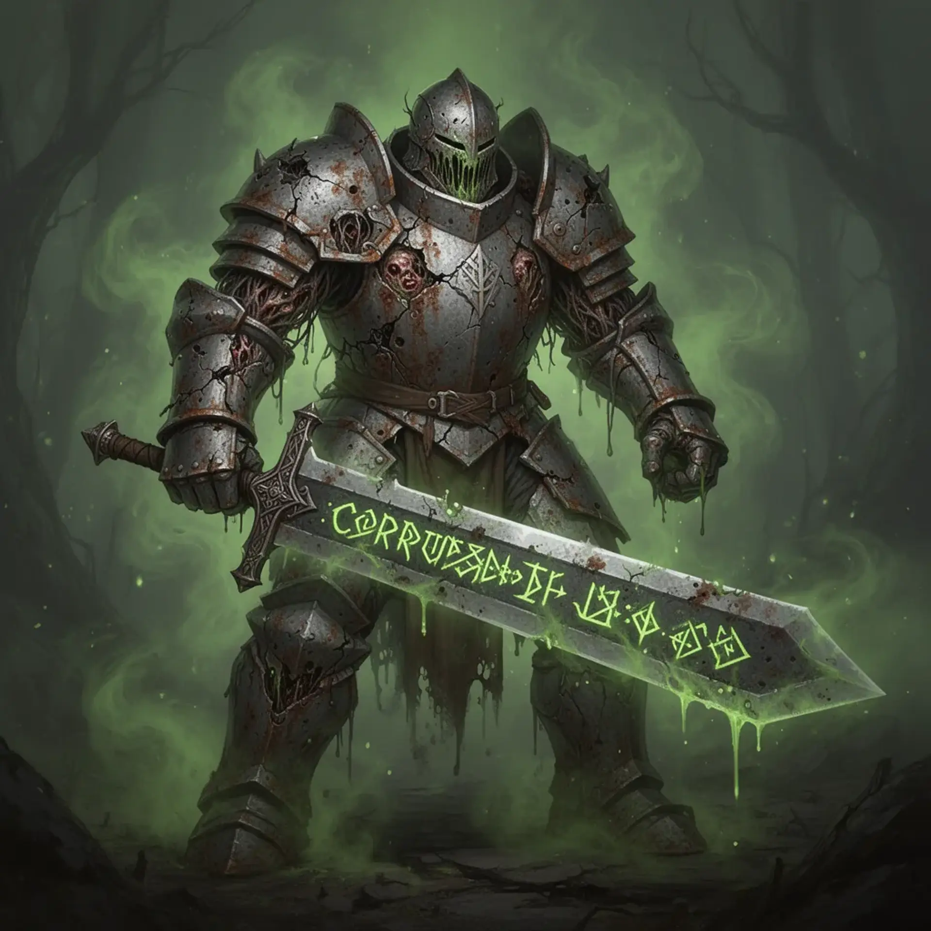 Corrupted Champion - AI-generated fantasy Monster