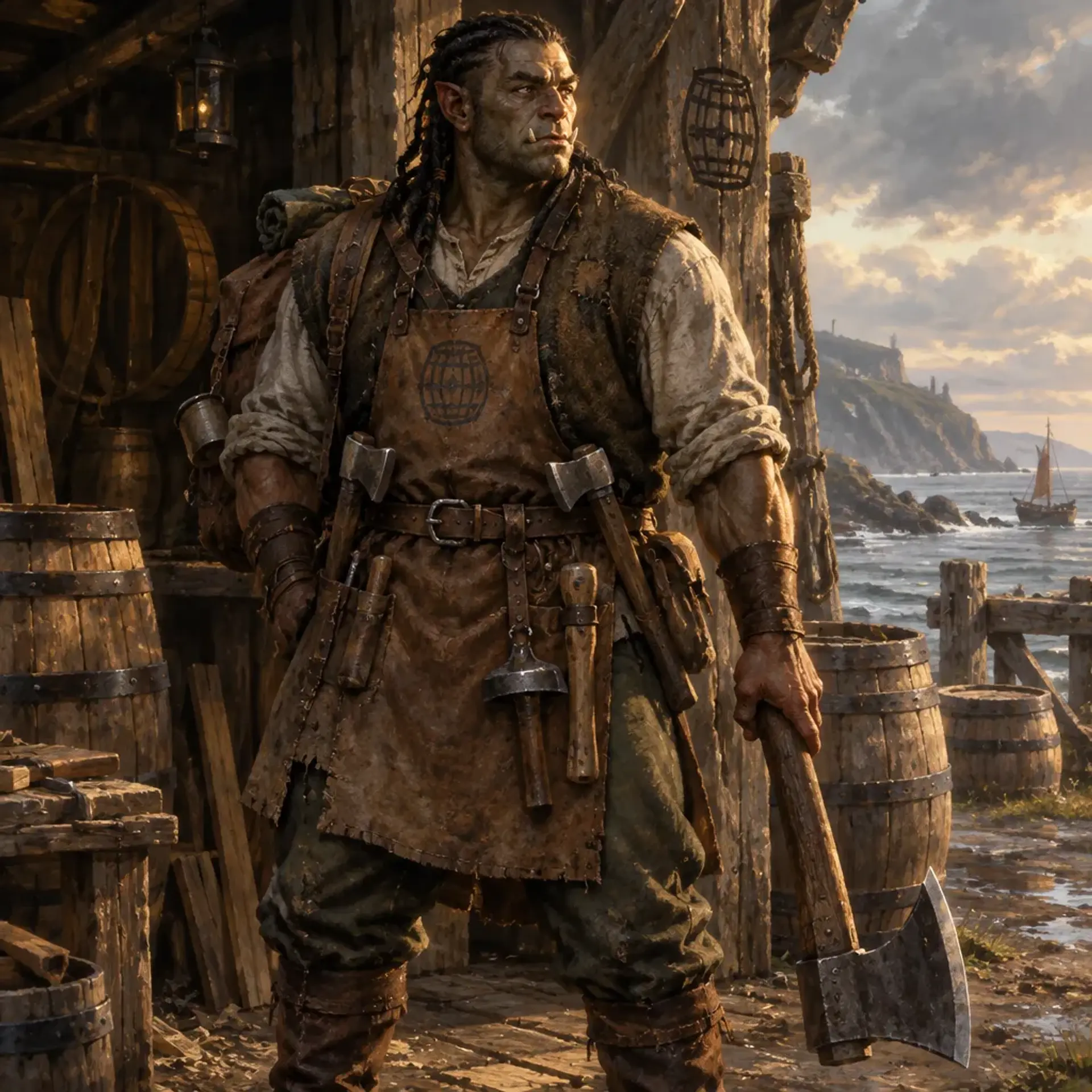 Vurdan Ibar - AI-generated fantasy Character