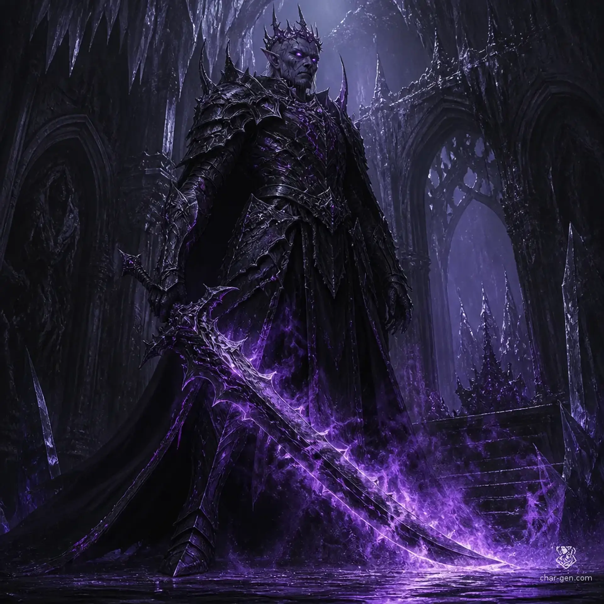 Kaelenthas the Void-Crowned - AI-generated fantasy Monster