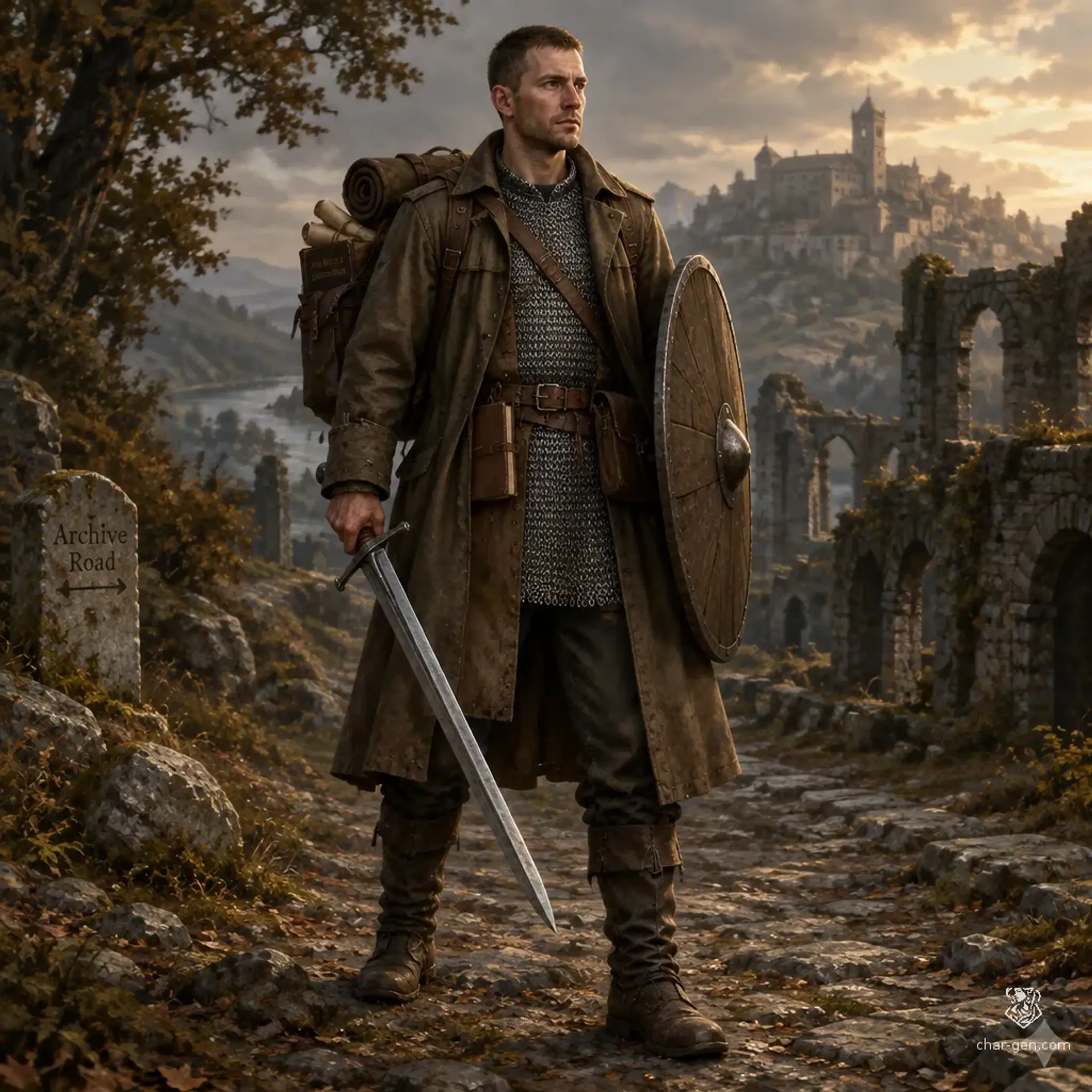 Frank - AI-generated fantasy Character