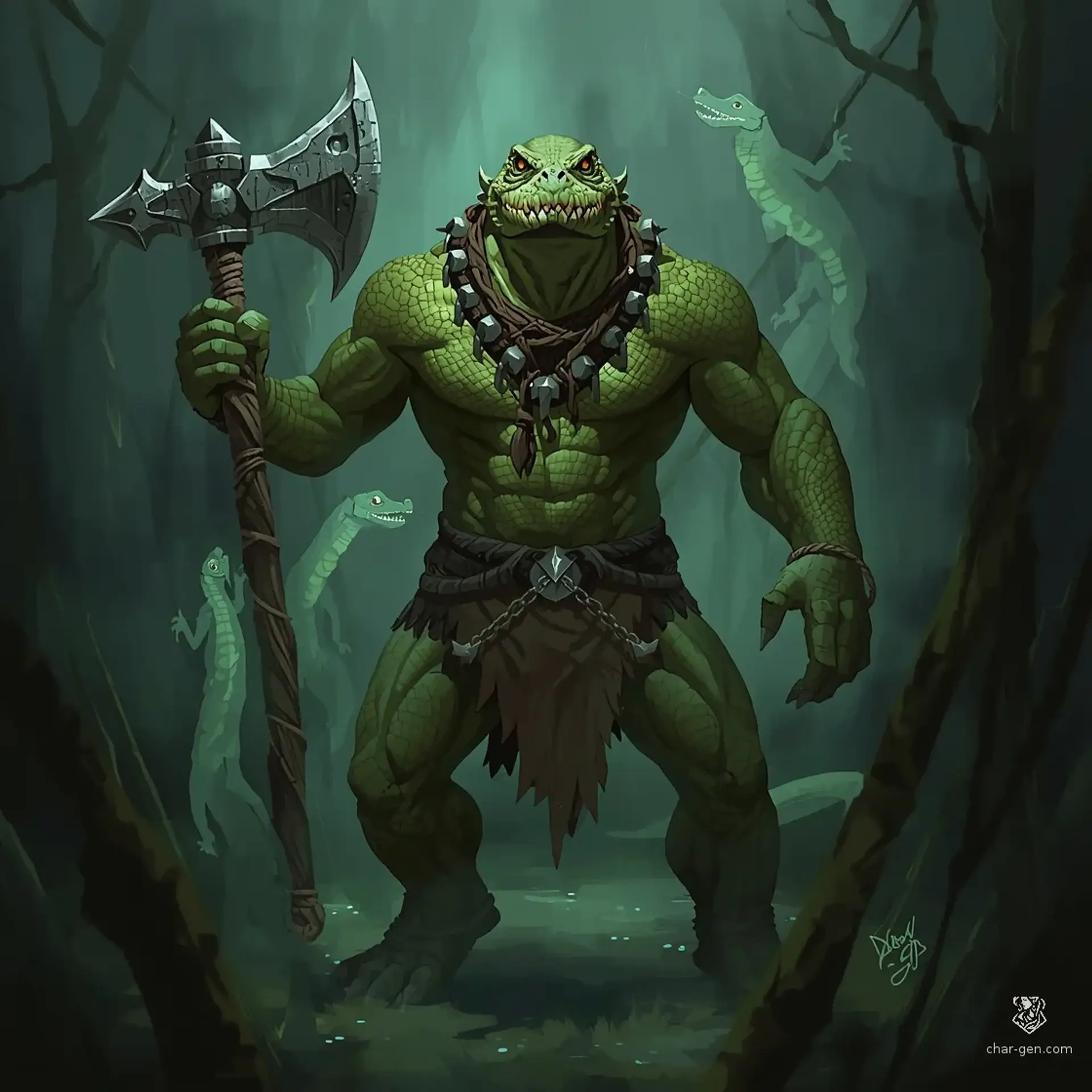 Korth Bone-Eater - AI-generated fantasy Character