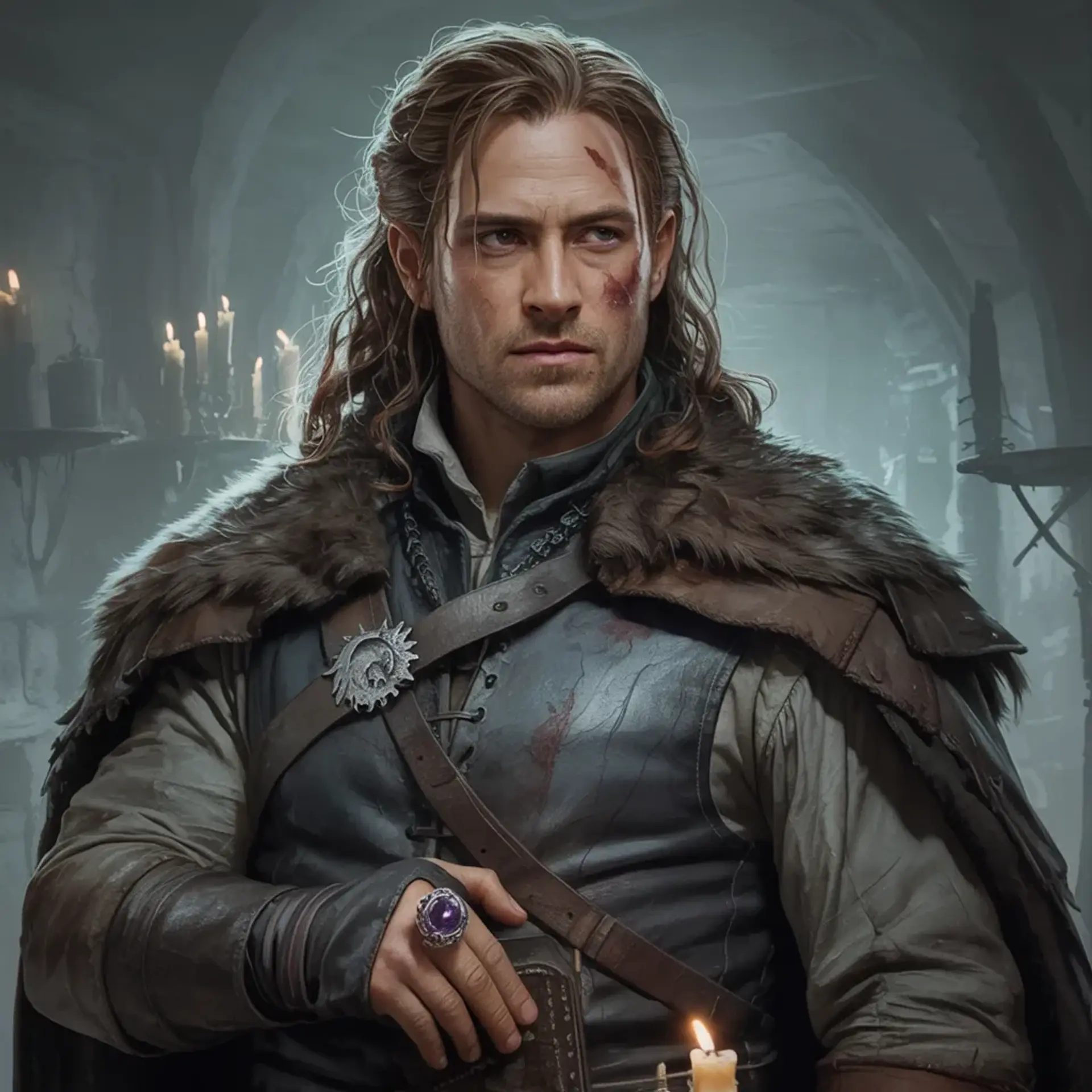 Hadir Saxton - AI-generated fantasy NPC