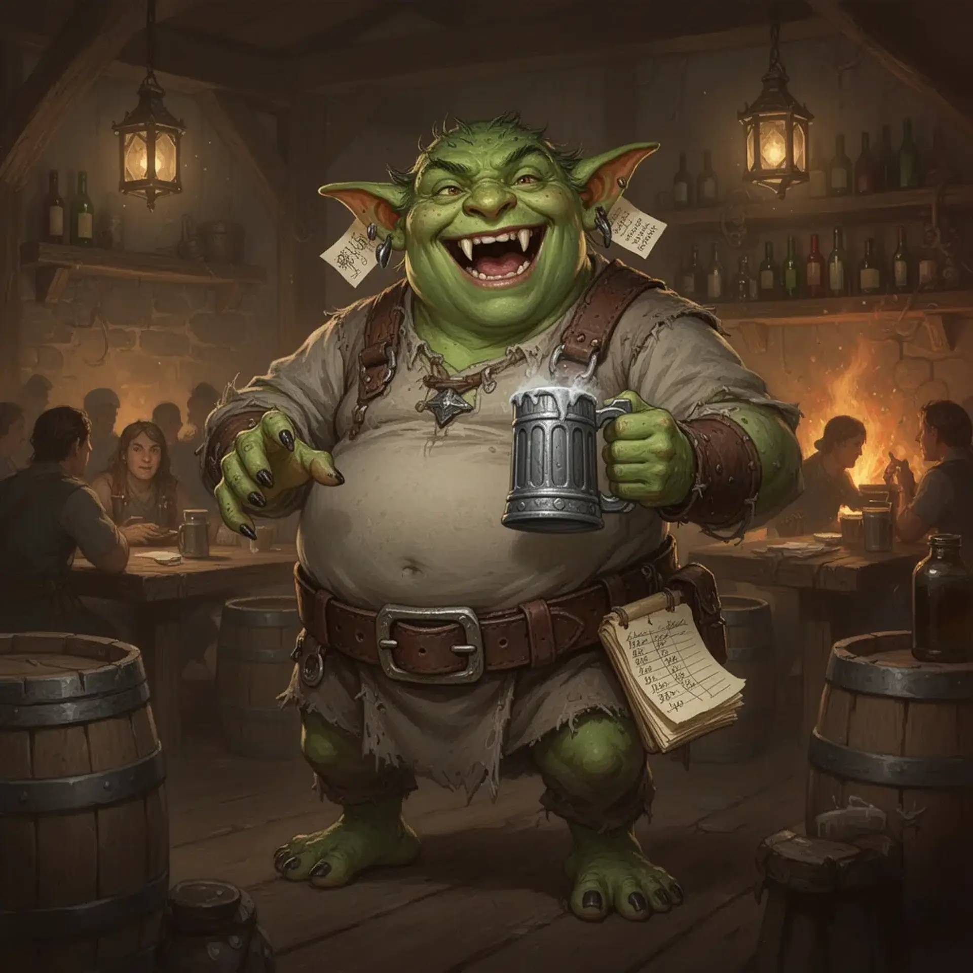 Krikka Two-Fangs - AI-generated fantasy NPC