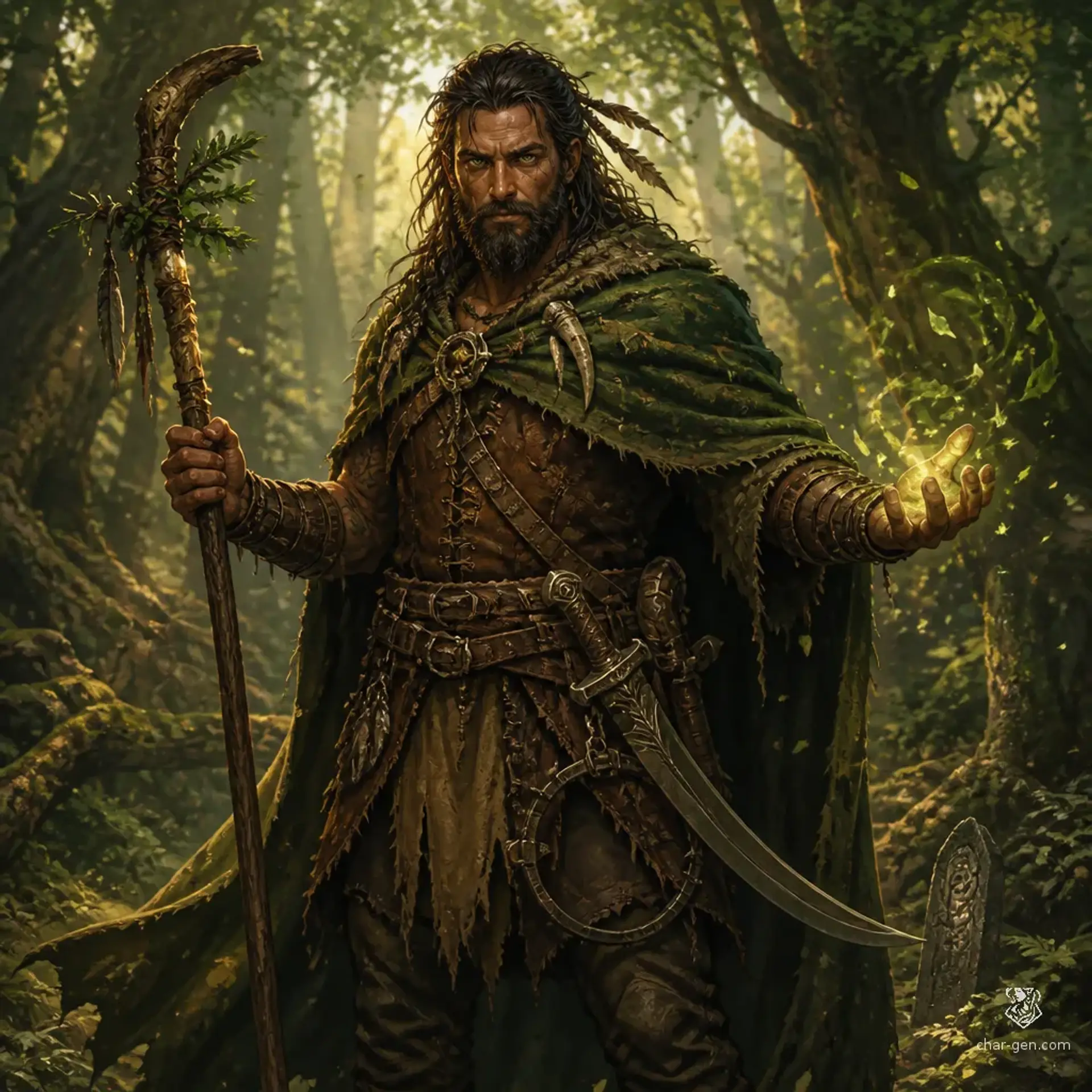 Bogdar the Outlander - AI-generated fantasy Character