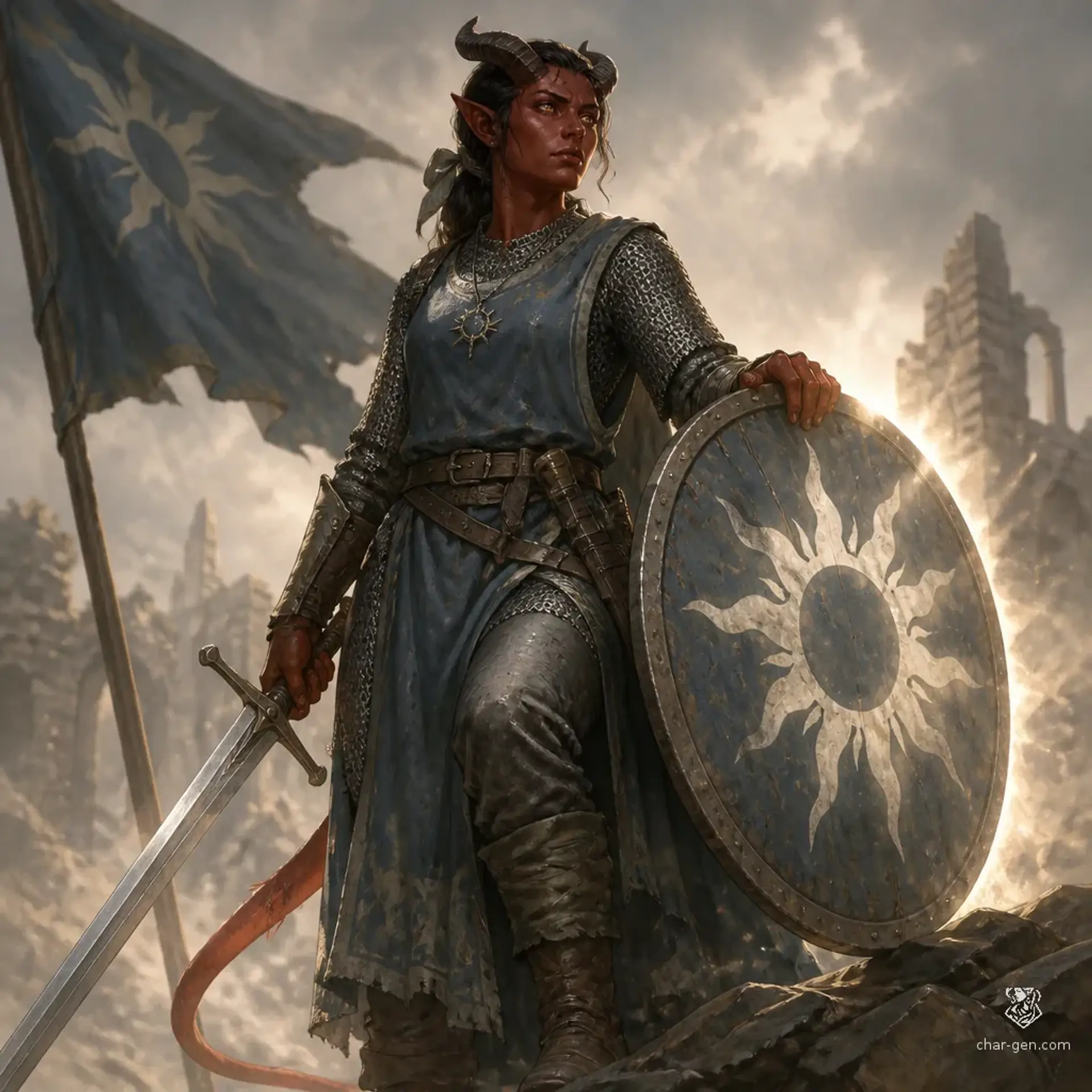 Mara Técatl - AI-generated fantasy Character