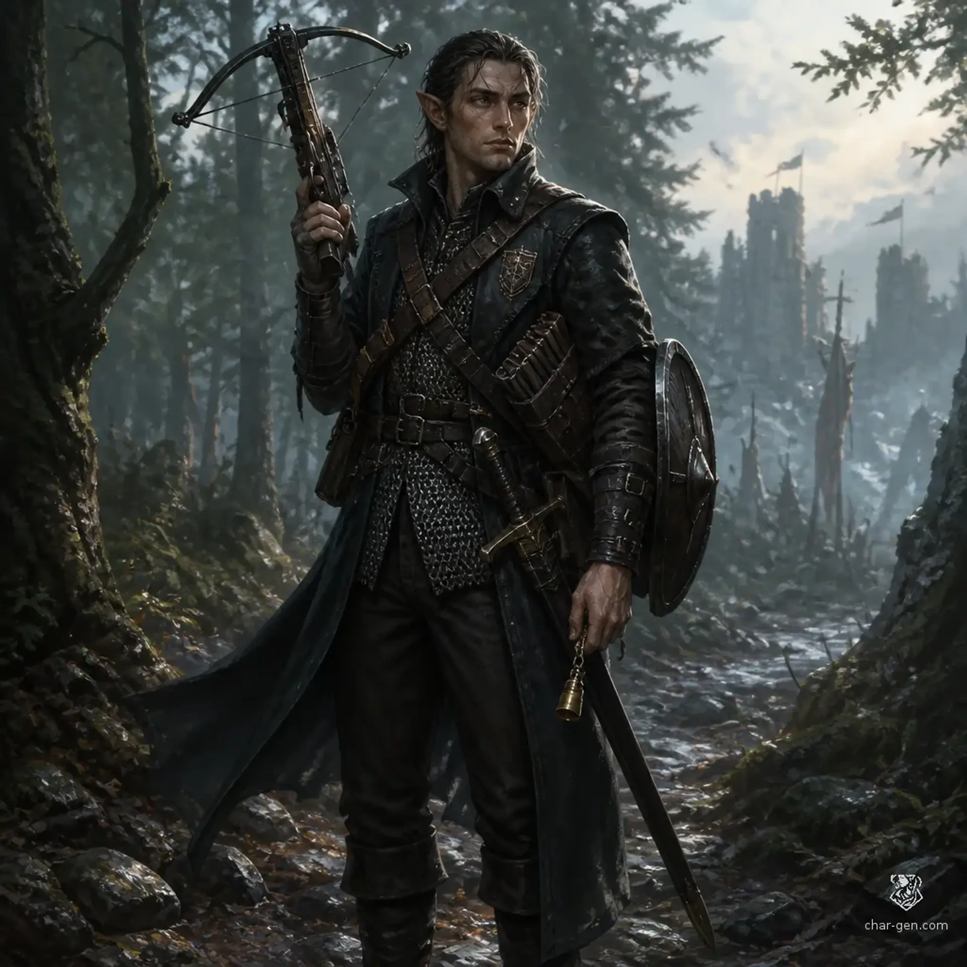 Ashir Keslan - AI-generated fantasy Character