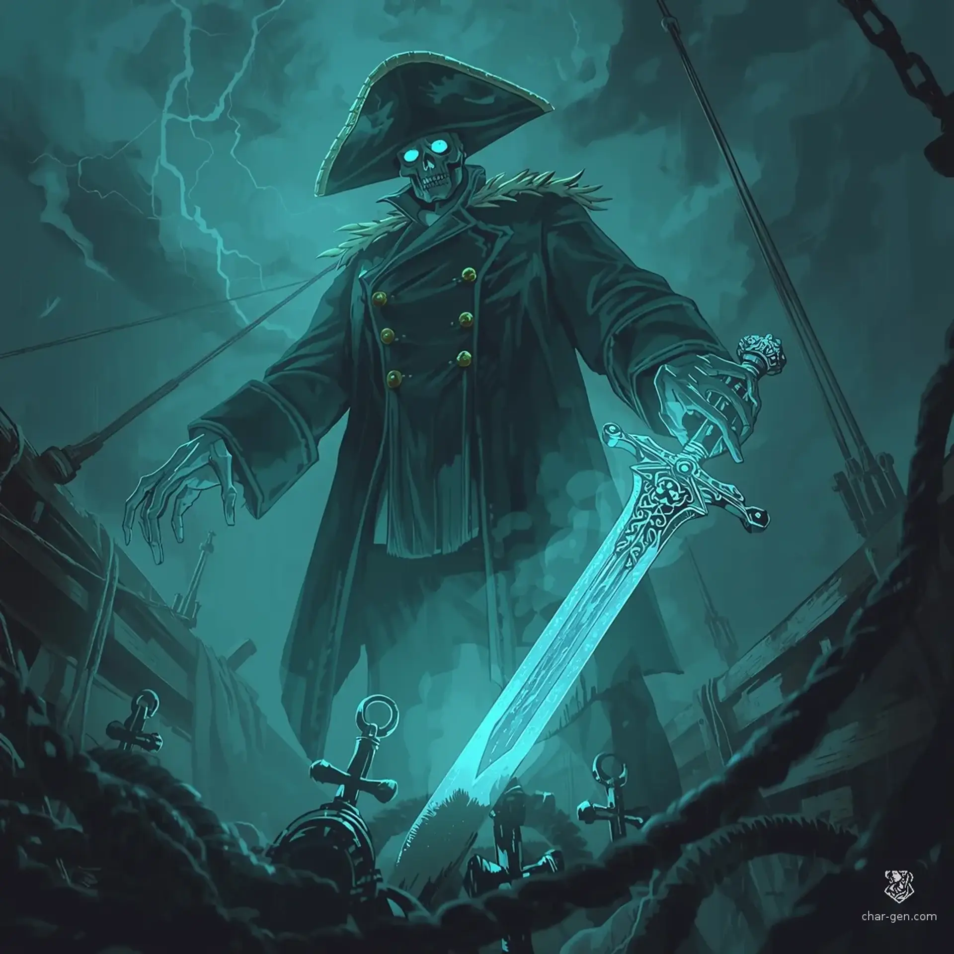 Captain Silas Vane, the Dread-Reaver | Fantasy Monster Generated by CharGen