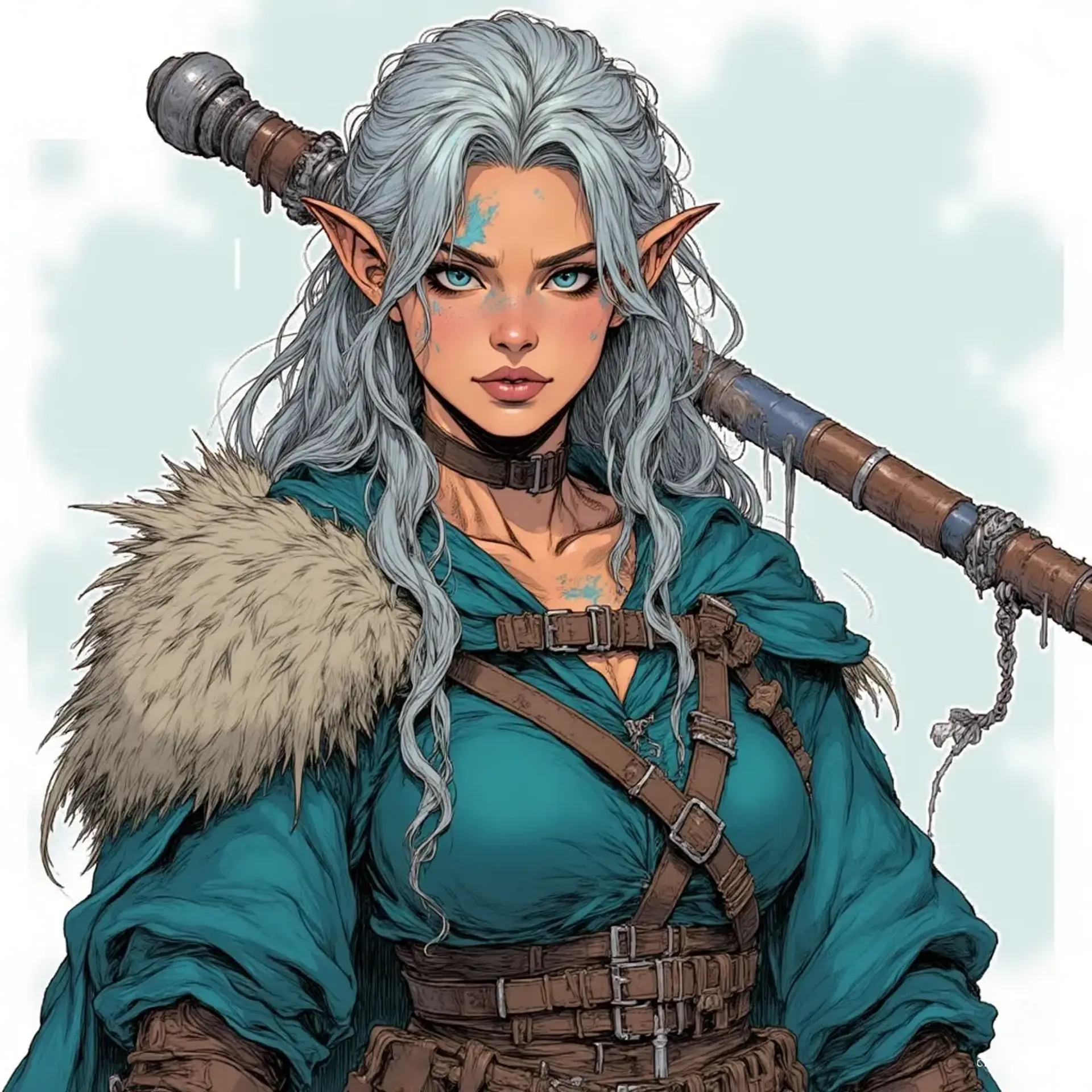 Rauni of the West Wind - AI-generated fantasy NPC