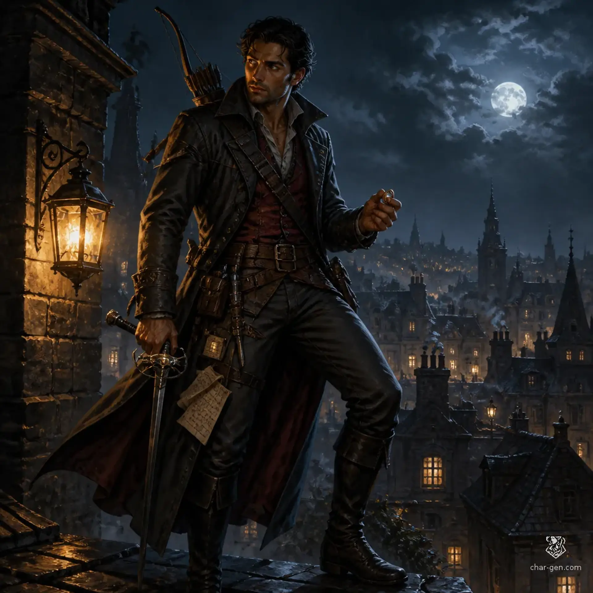 Maxim - AI-generated fantasy Character