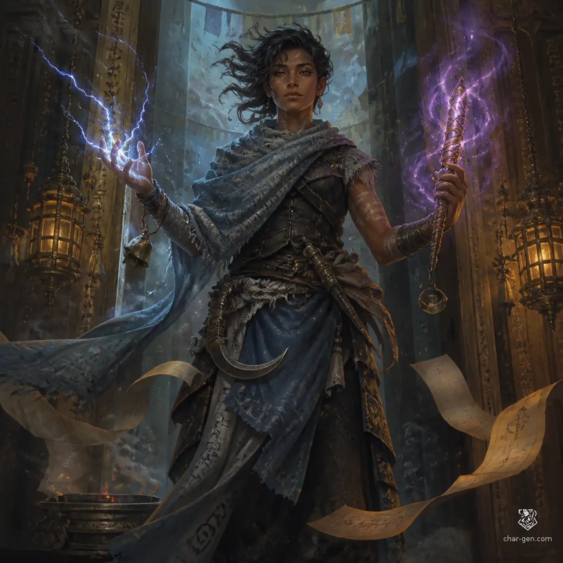 Nima Sadeq - AI-generated fantasy Character