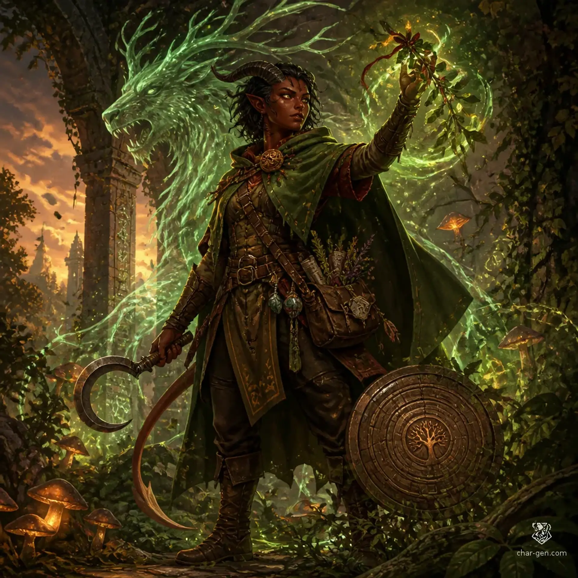 Bran - AI-generated fantasy Character