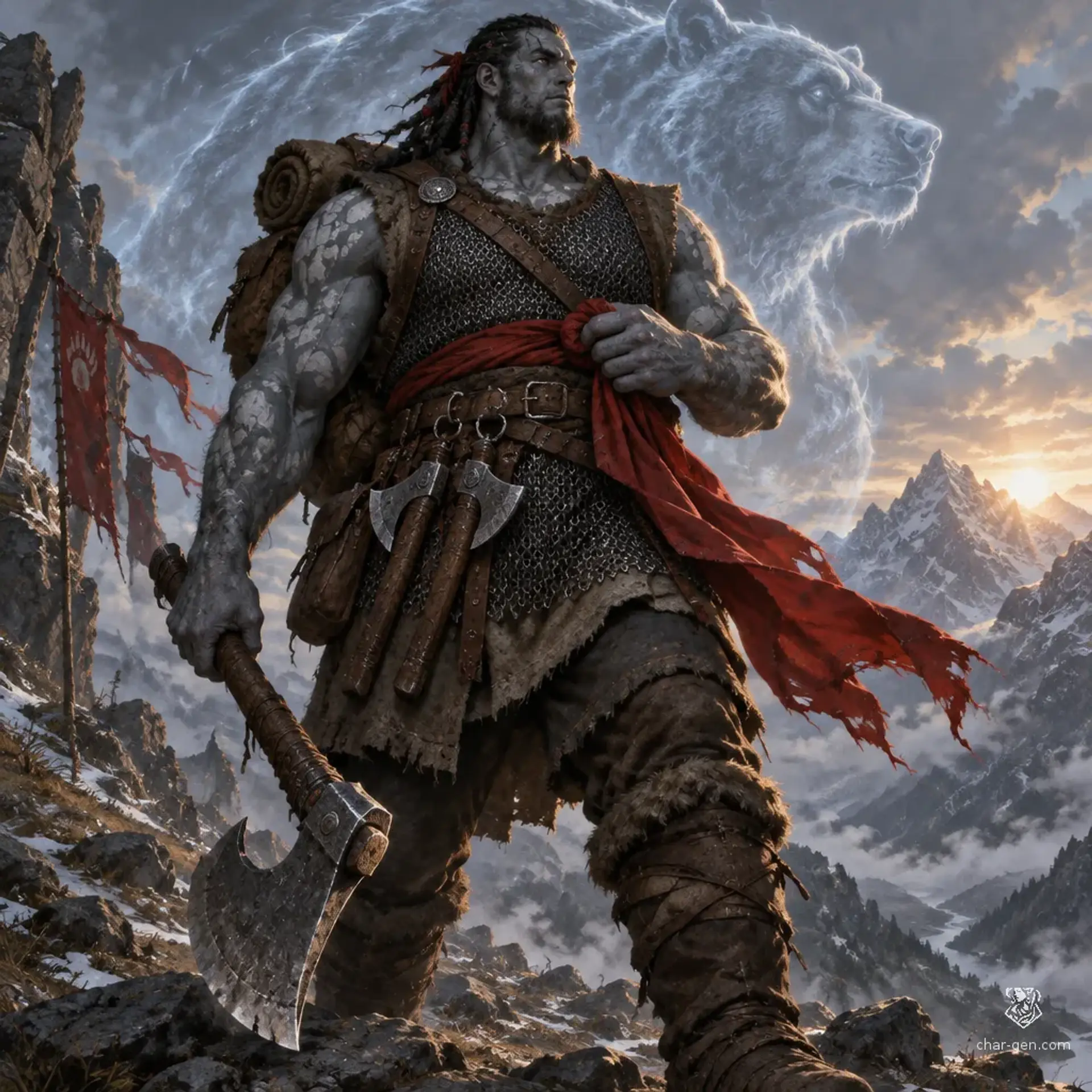 Kagati Mbeku - AI-generated fantasy Character