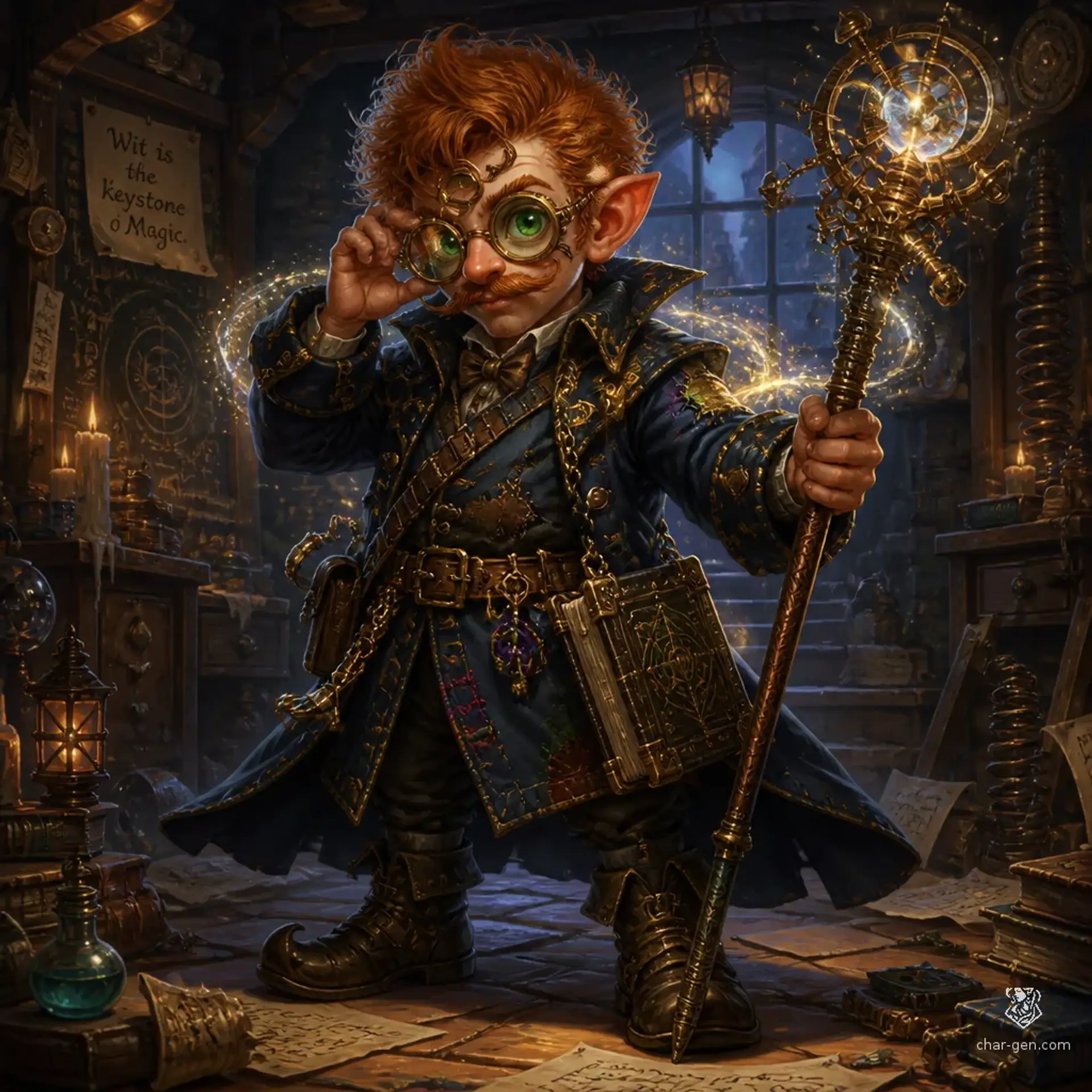 Bornelius Snogglewallop III - AI-generated fantasy Character