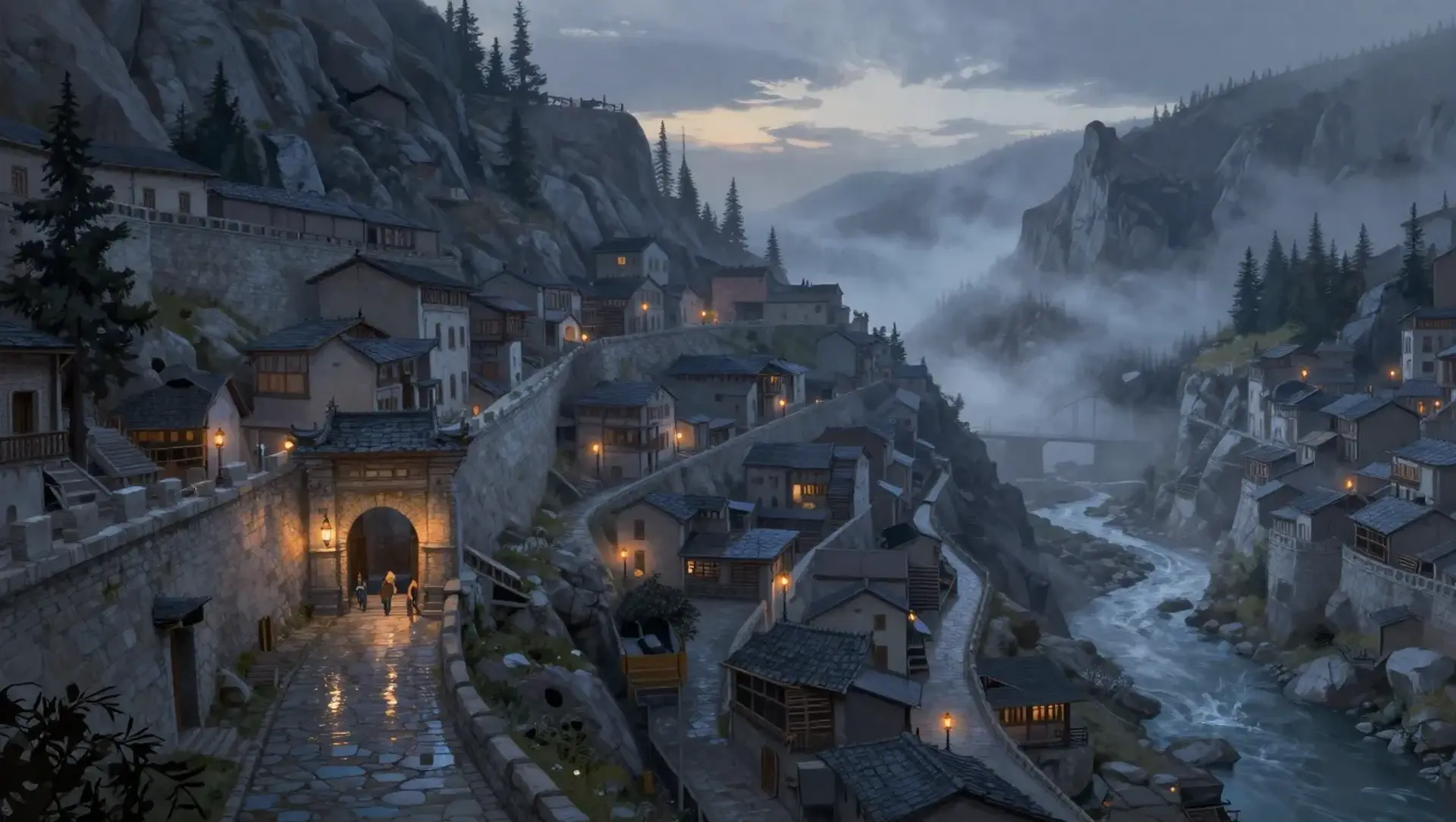 Crownwatch - AI-generated fantasy Settlement