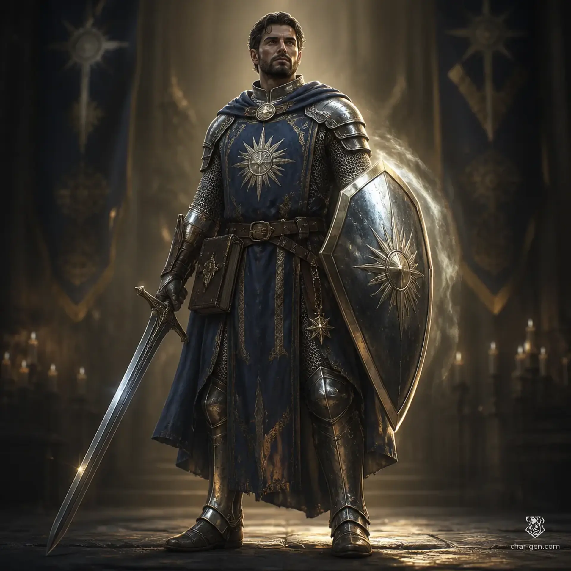 Demetrius Devotus - AI-generated fantasy Character
