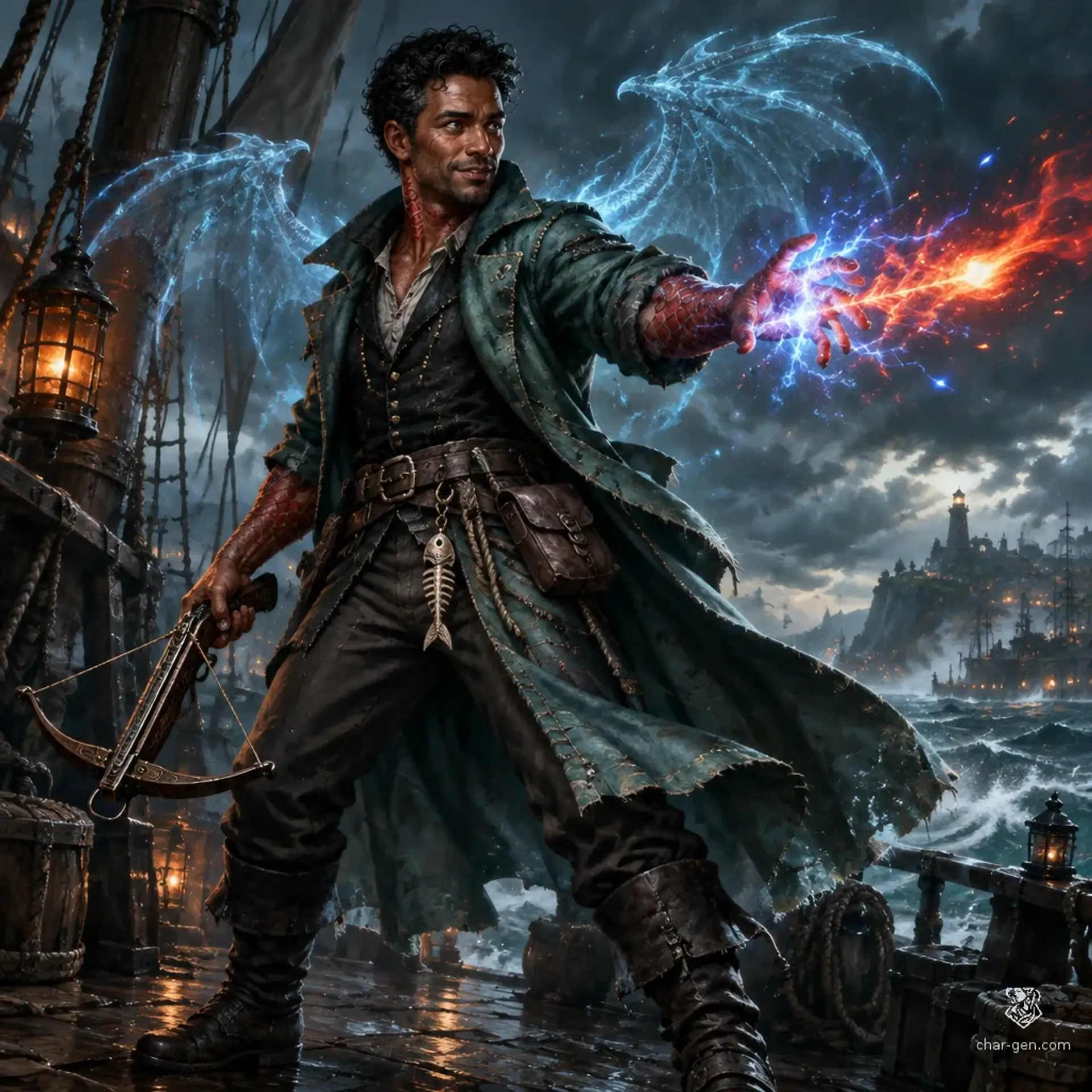 Iban Okriz - AI-generated fantasy Character
