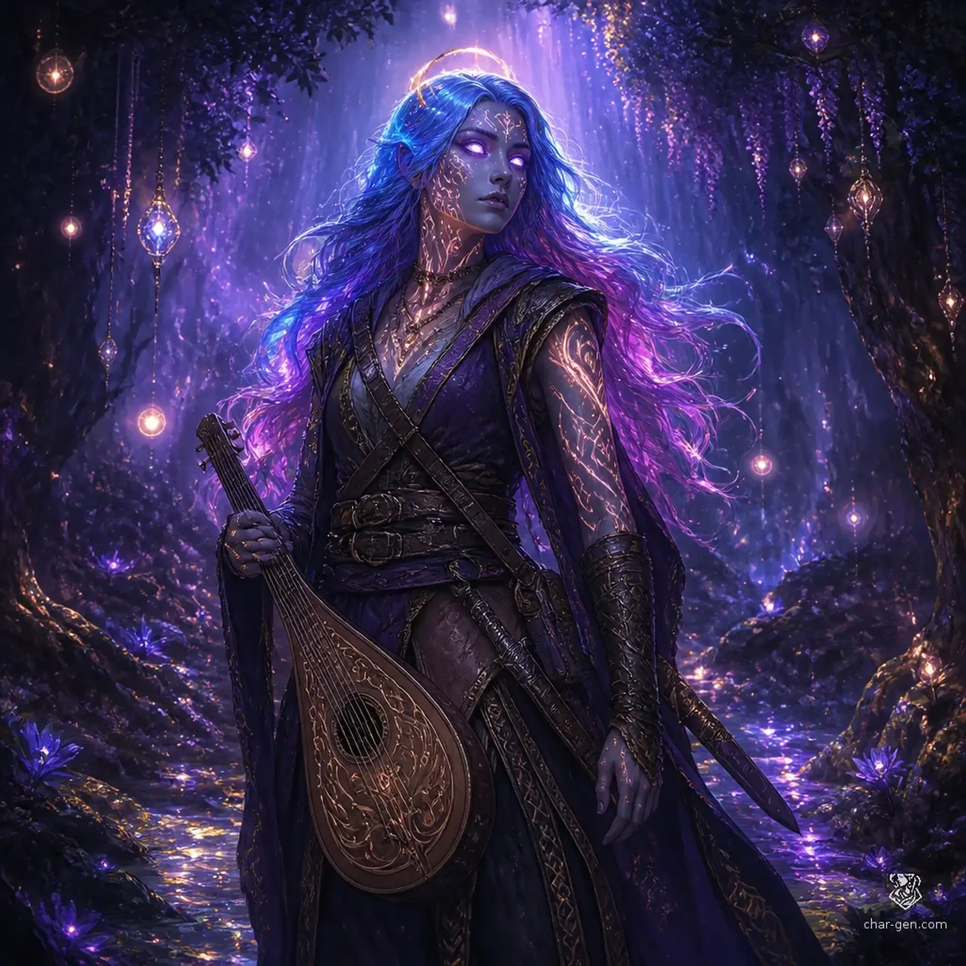 Lyra the Resonant - AI-generated fantasy Character
