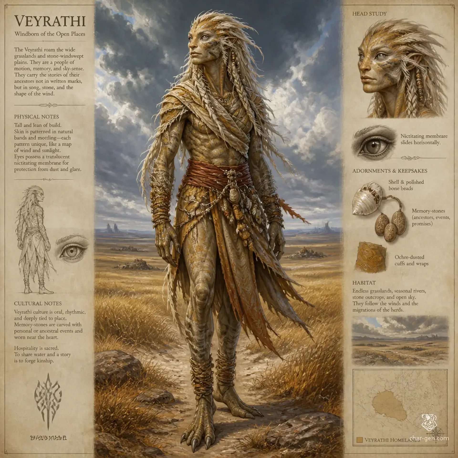 Veyrathi - AI-generated fantasy Species